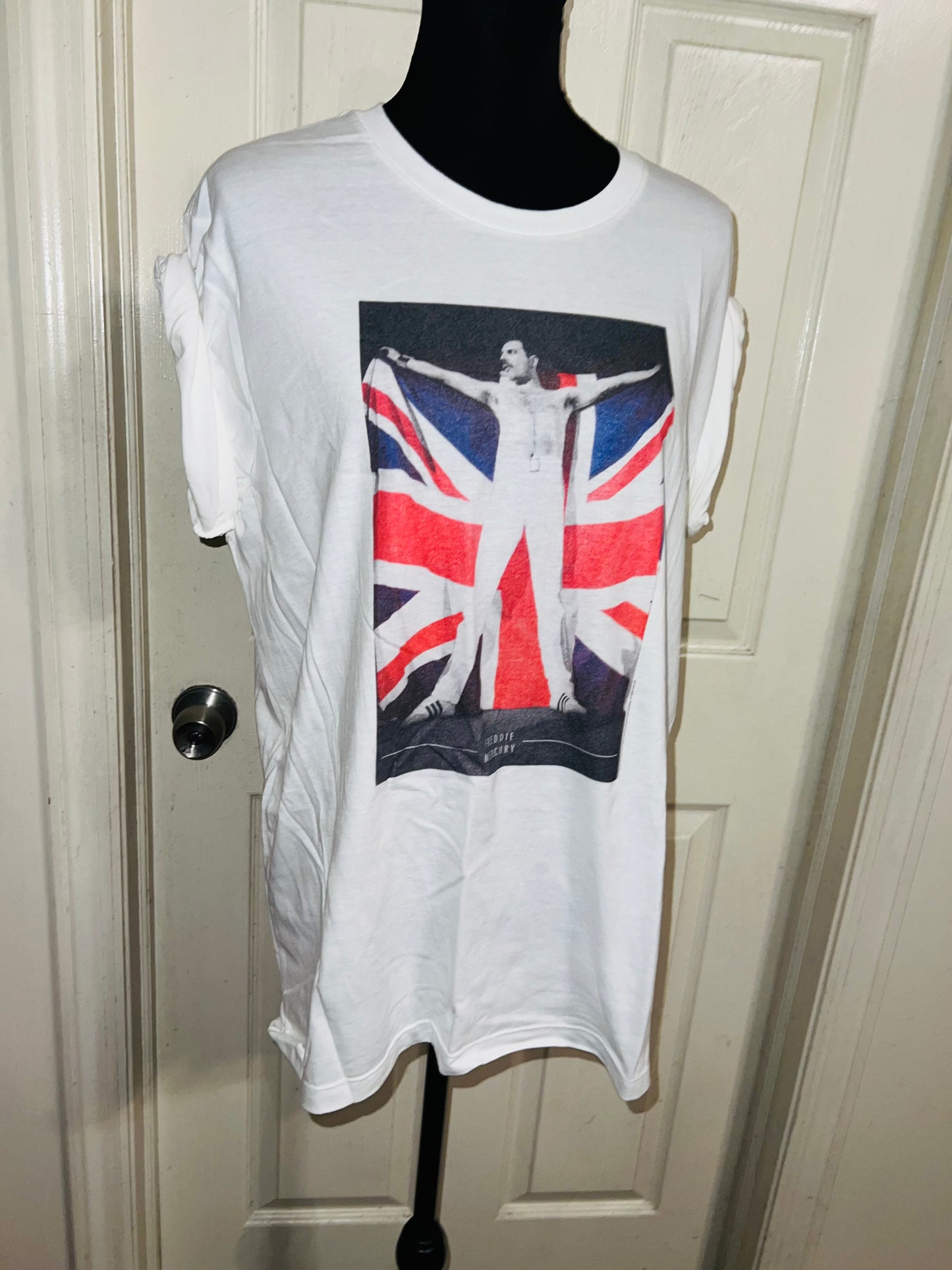 Freddie Mercury Oversized Distressed Vintage Tee