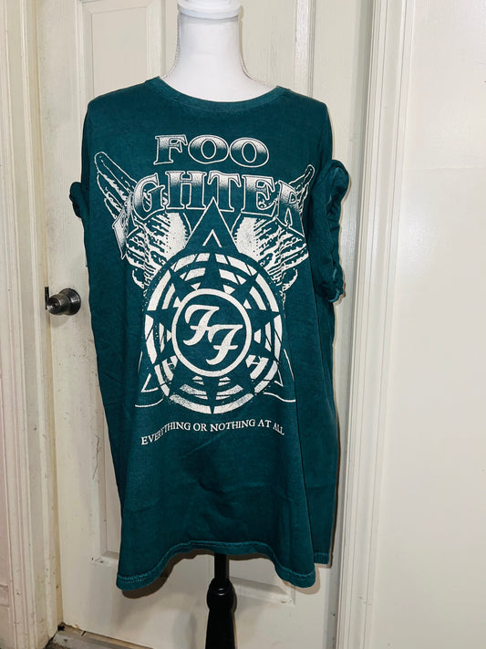 Foo Fighters Oversized Distressed Tee