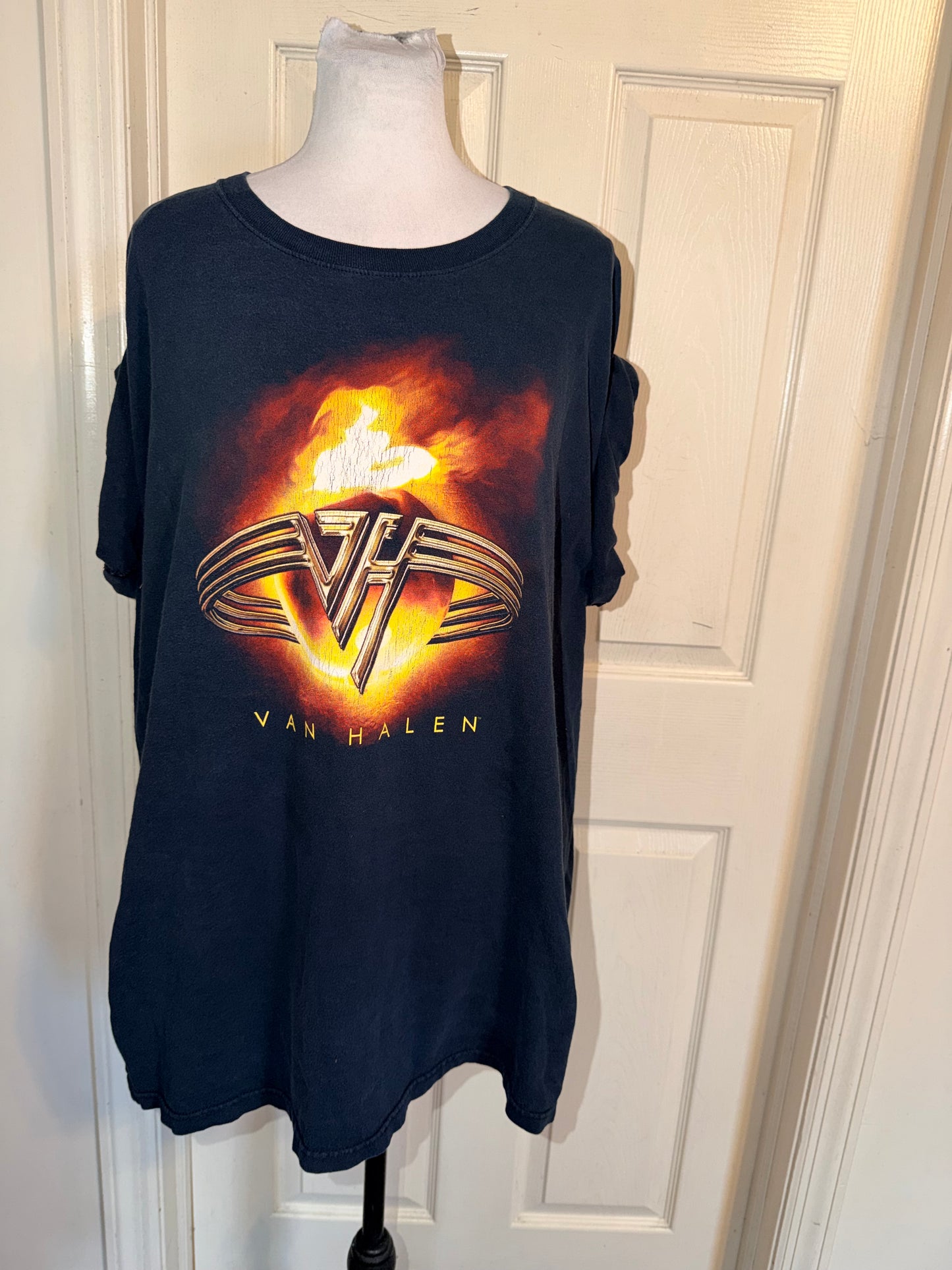 Van Halen Vintage Double Sided Oversized Distressed Tee