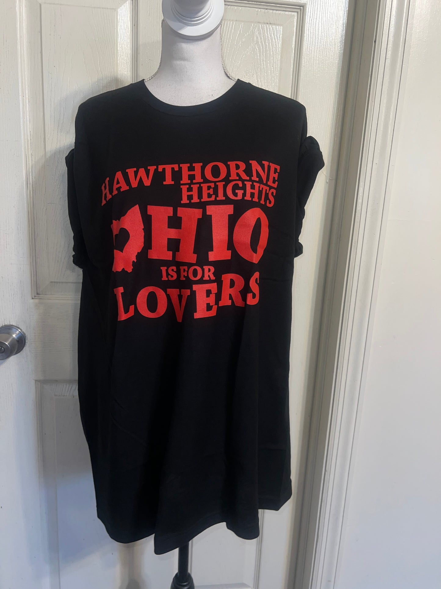 Hawthorne Heights Oversized Distressed Tee
