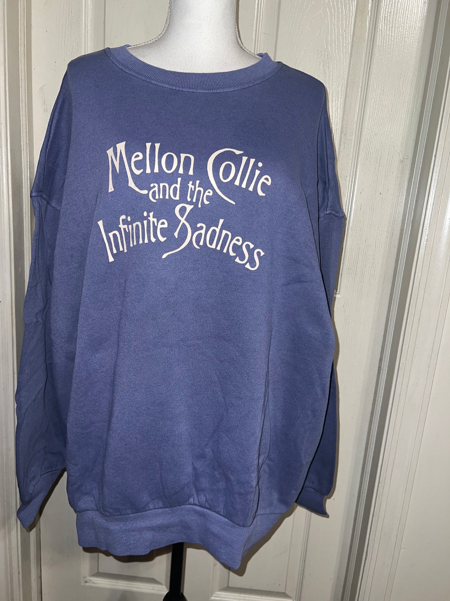 The Smashing Pumpkins Double Sided Oversized Distressed Sweatshirt