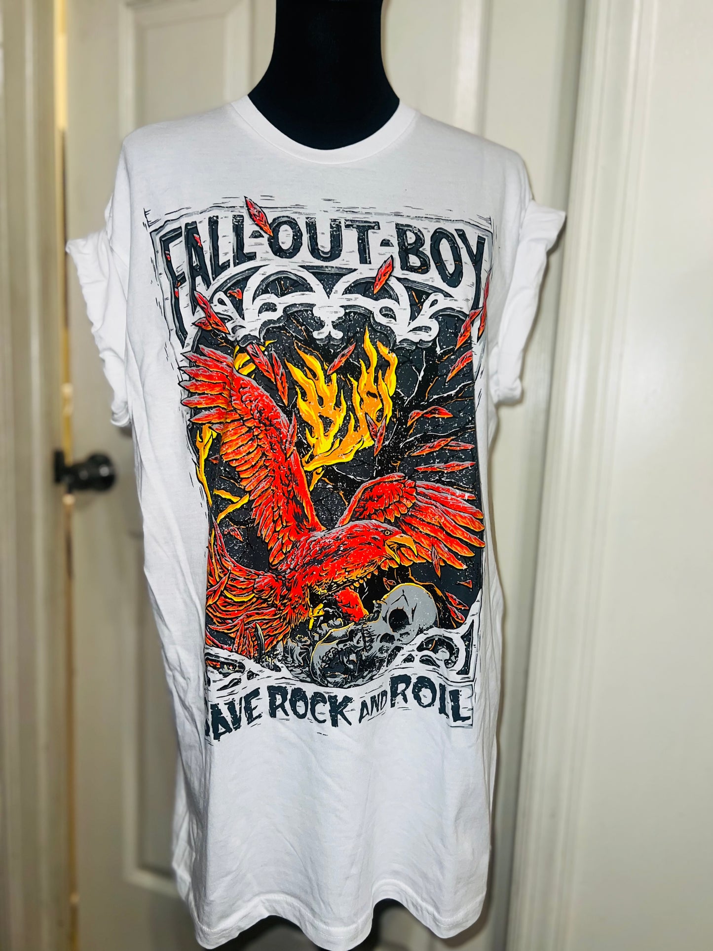 Fall Out Boy Oversized Distressed Tee