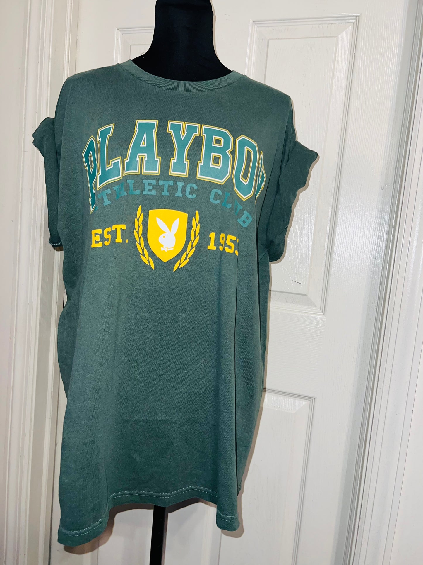 Playboy Oversized Distressed Tee