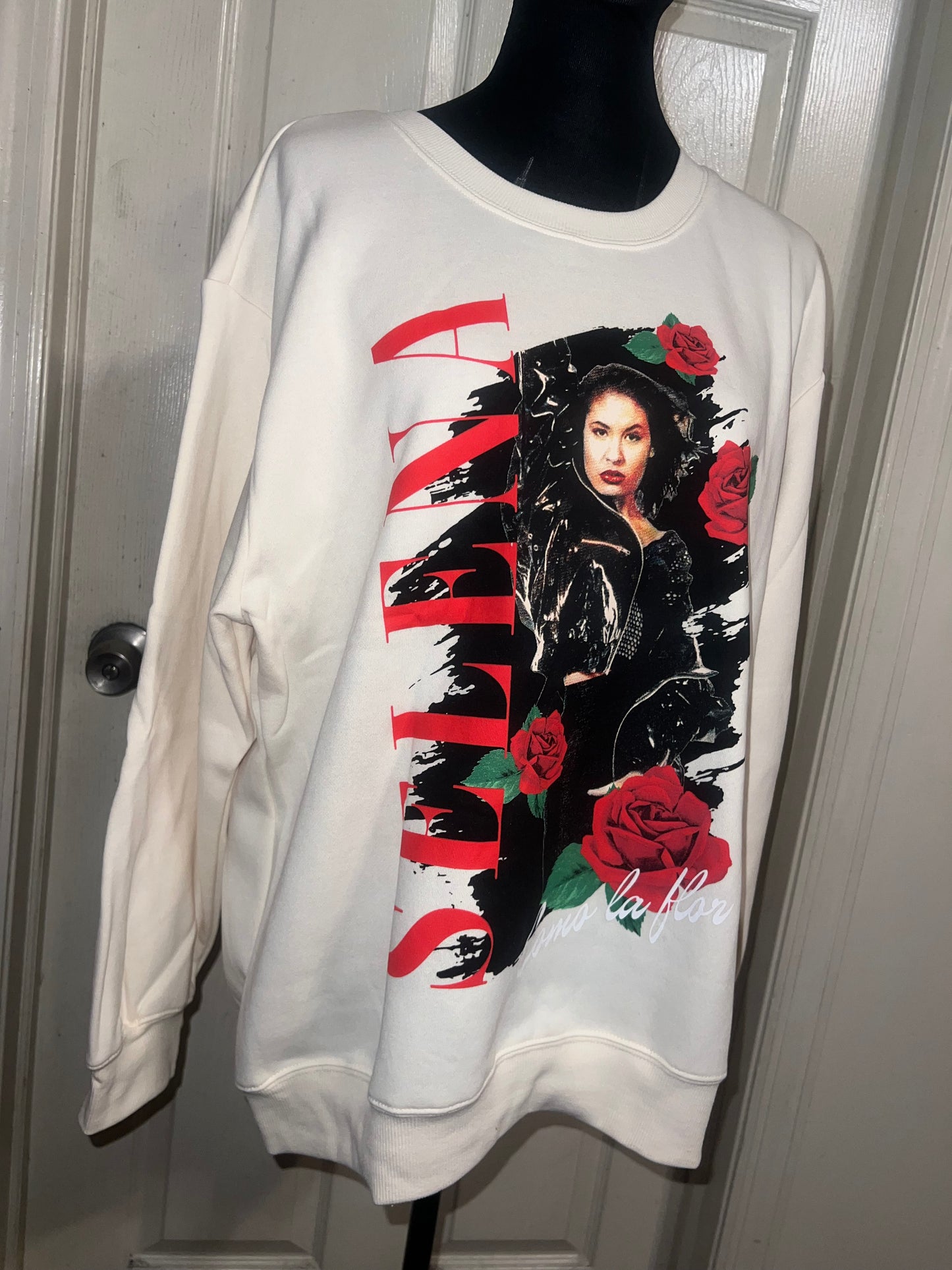 Selena Oversized Distressed Sweatshirt