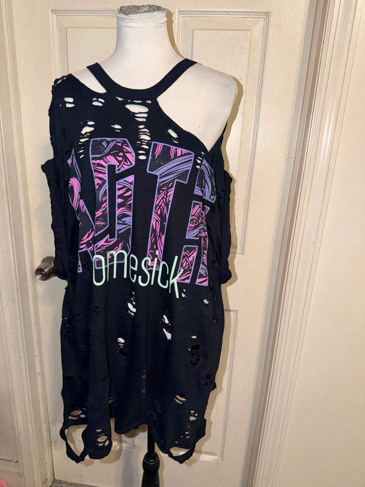 A Day to Remember Double Sided Oversized Distressed Tee