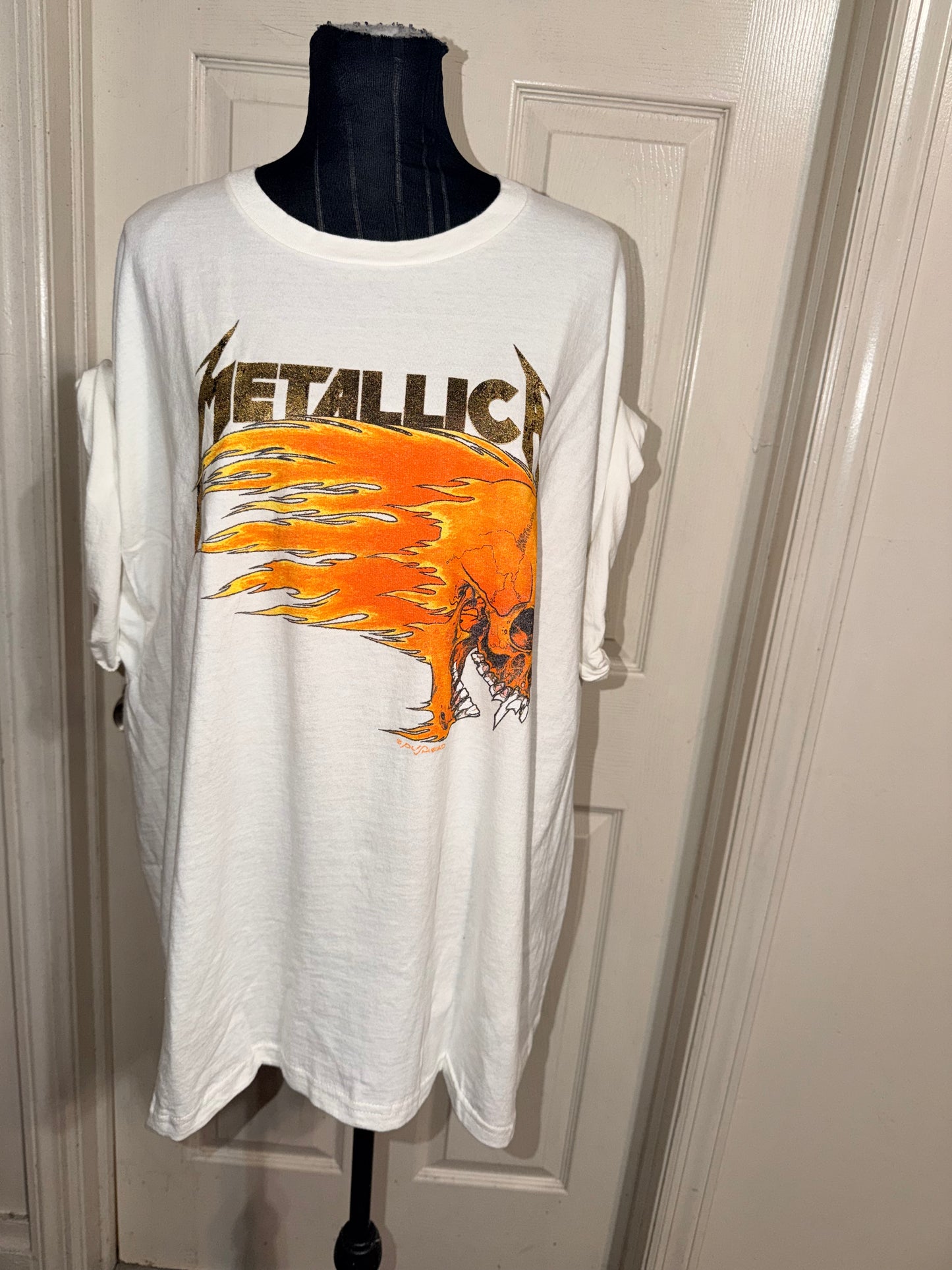 Metallica Double Sided Oversized Distressed Tee