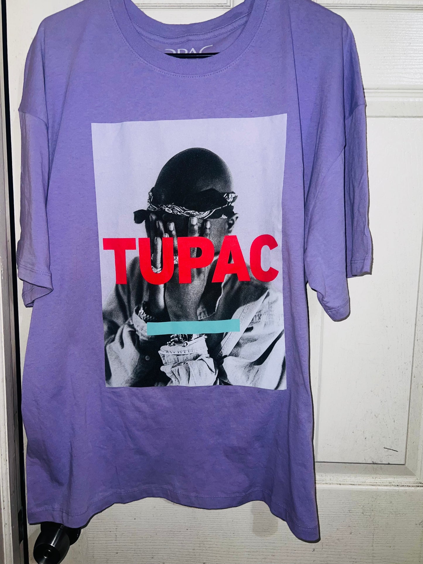 Tupac Oversized Distressed Tee