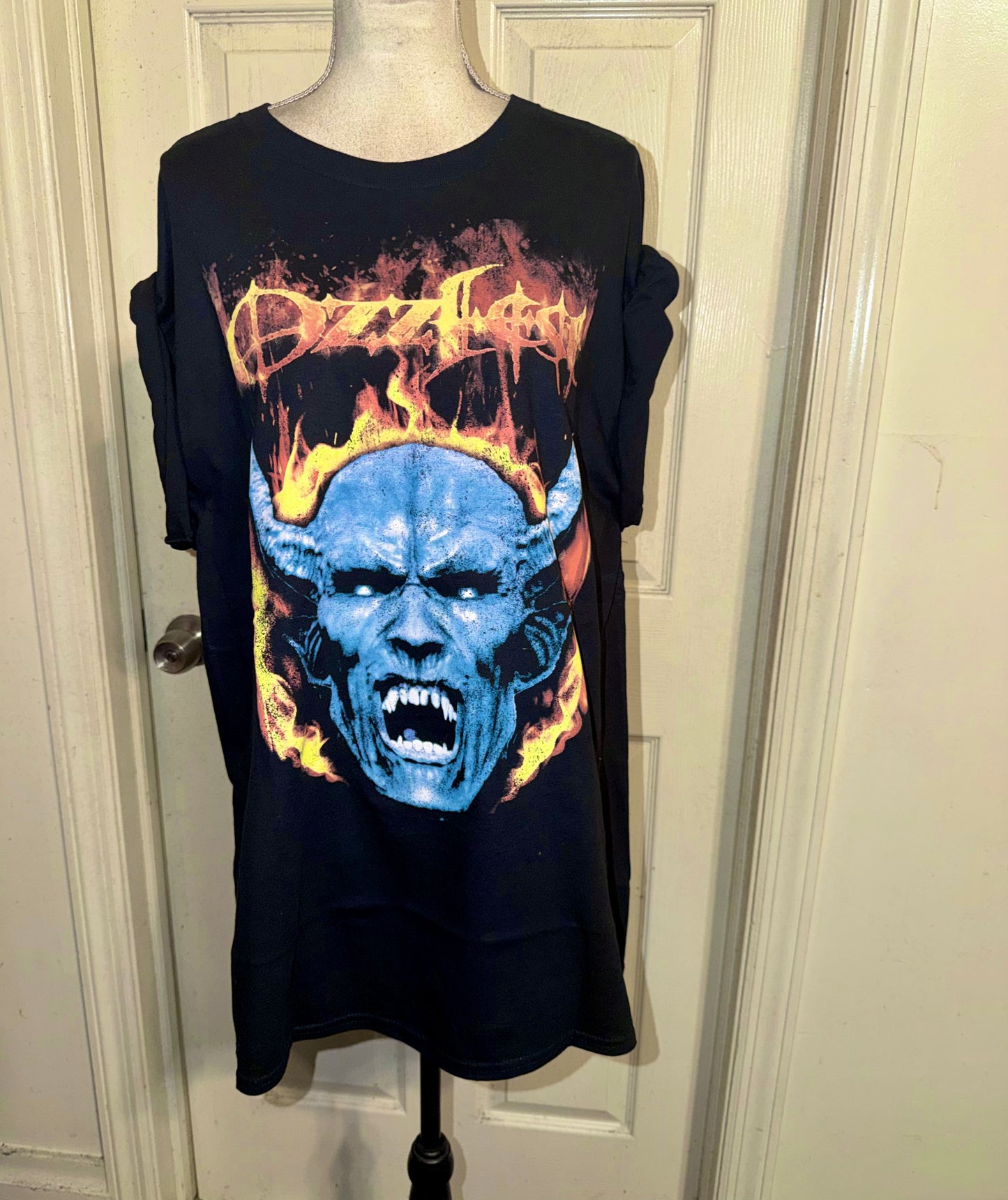Ozzy Osbourne Ozzfest Oversized Distressed Tee
