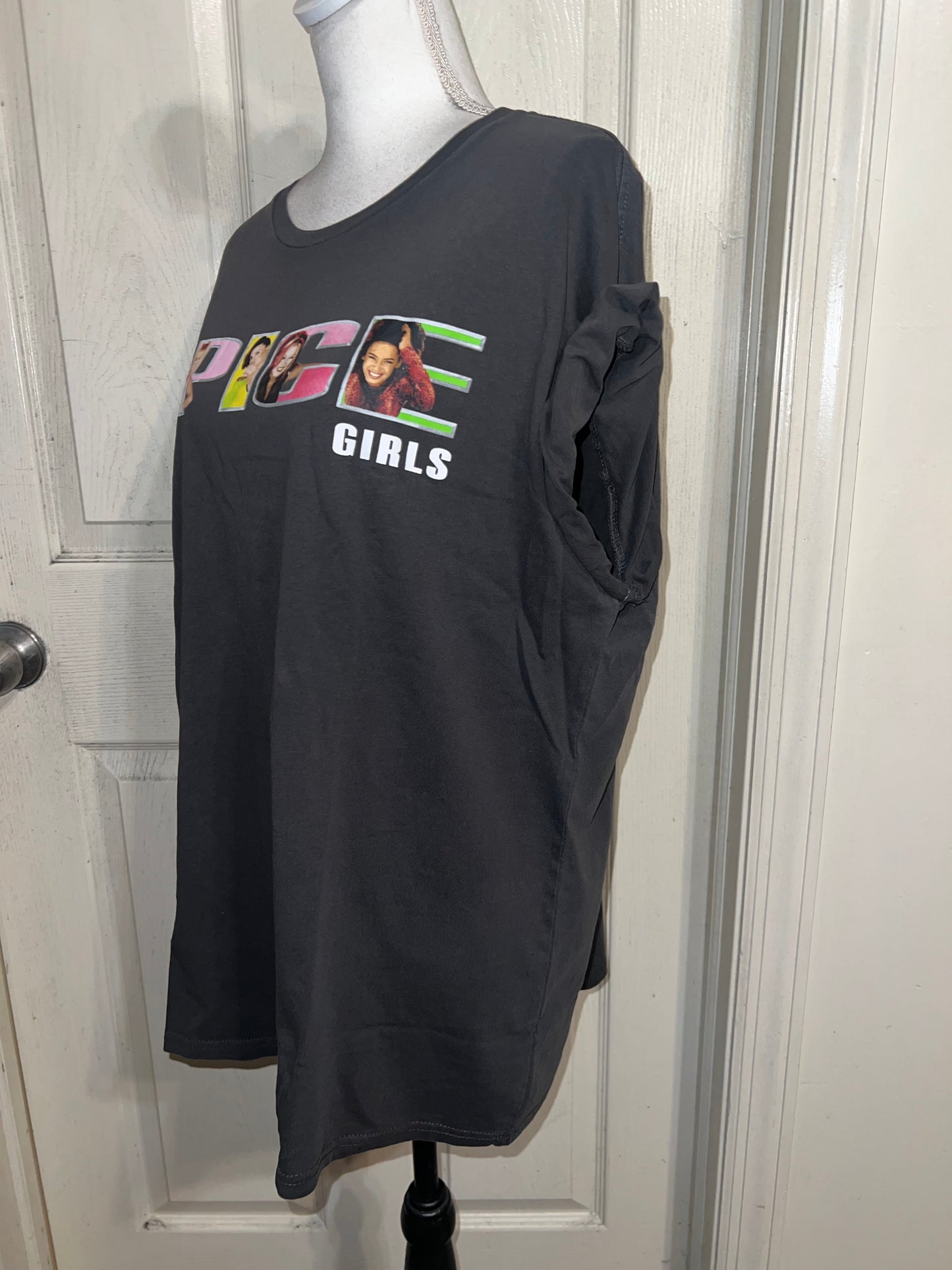 Spice Girls Oversized Distressed Tee