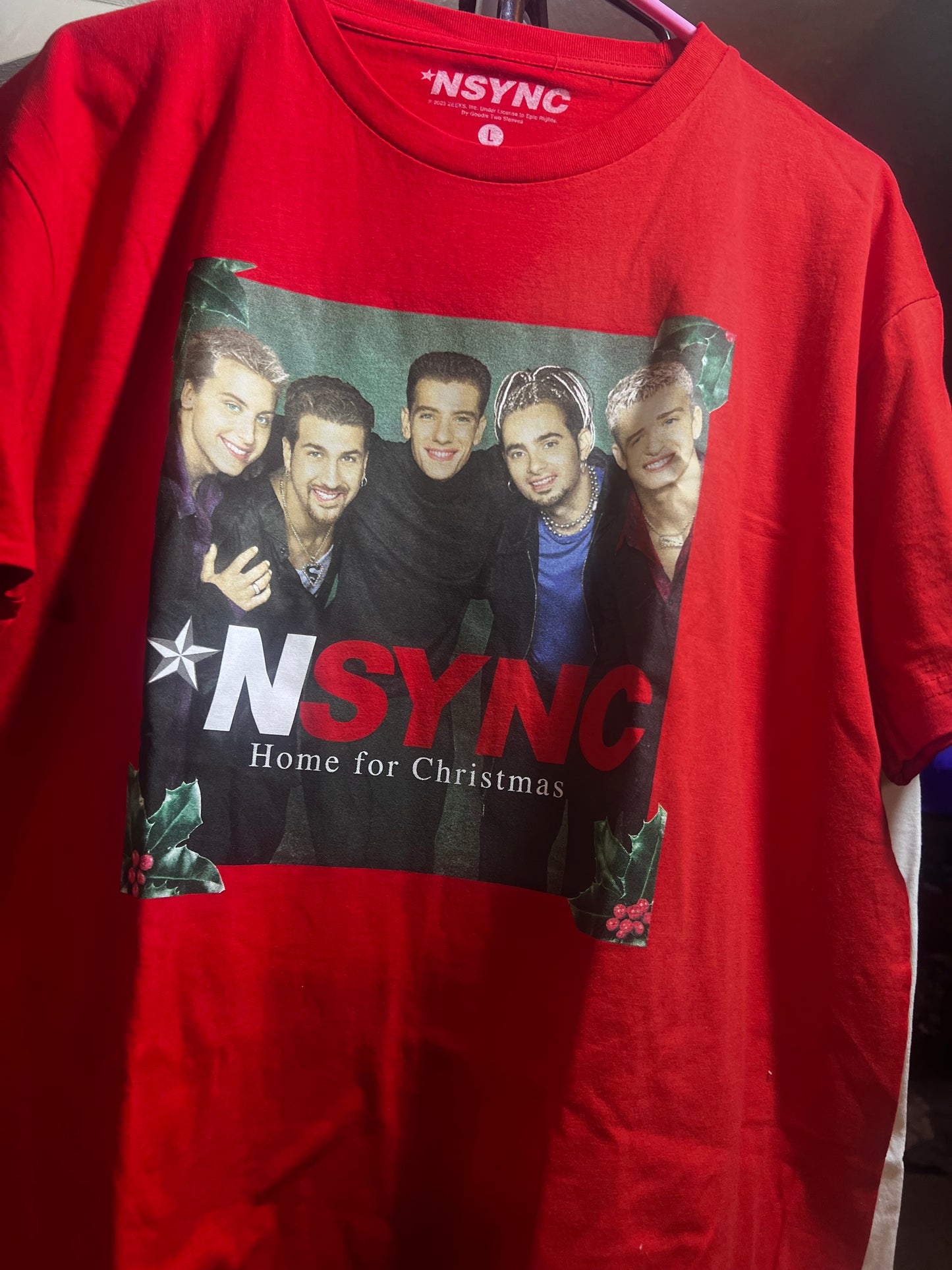 NSYNC Home for Christmas Oversized Tee