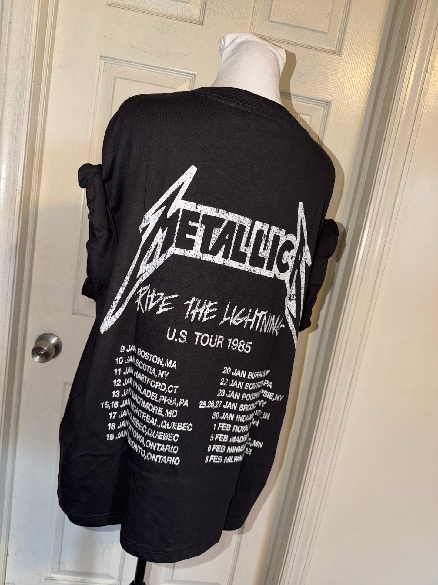 Metallica Double Sided Oversized Distressed Tee