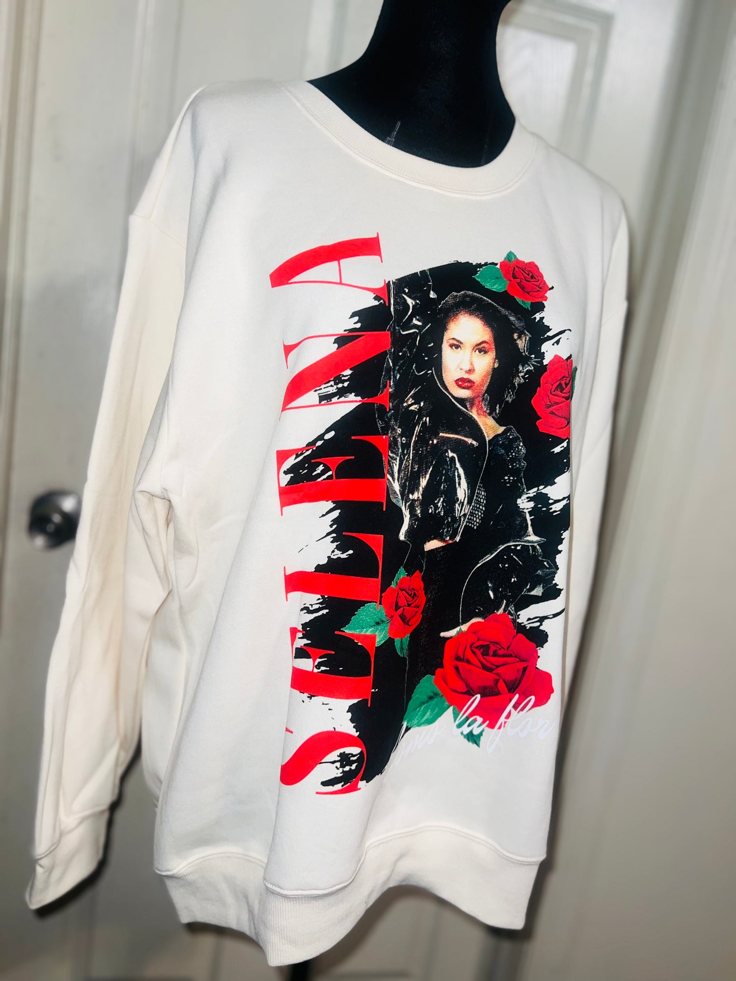 Selena Oversized Distressed Sweatshirt