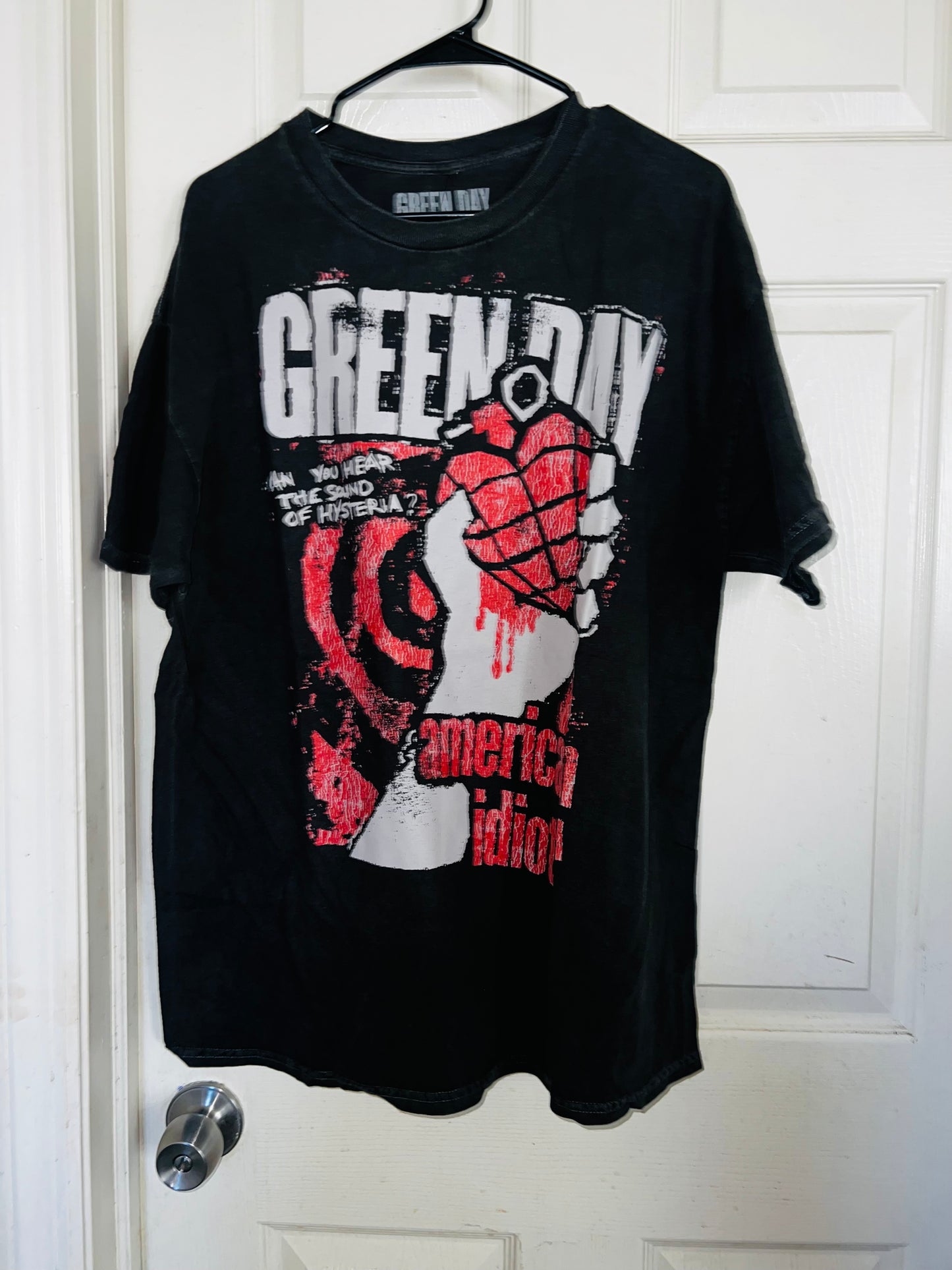 Green Day American Idiot Oversized Distressed Tee