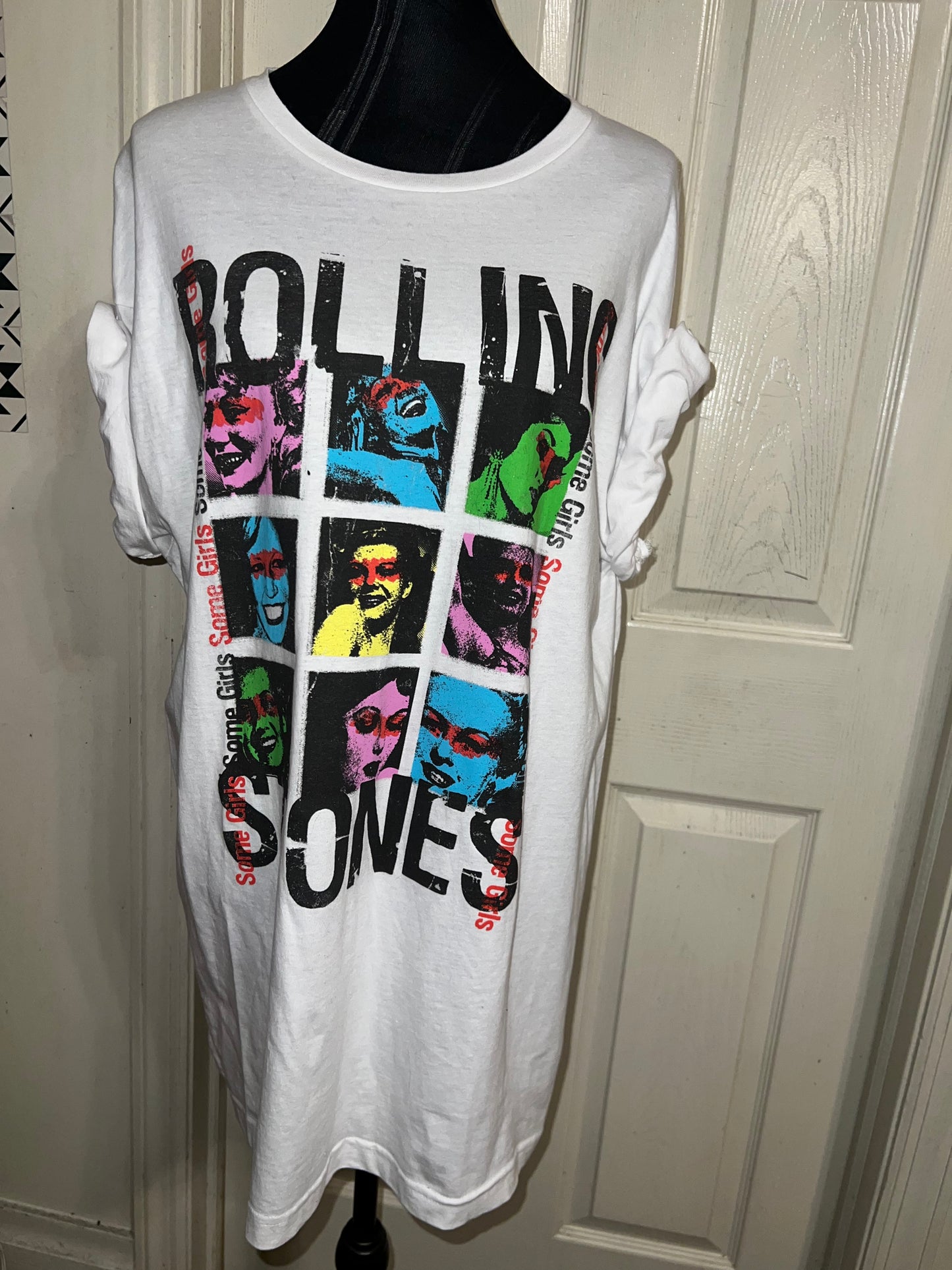 Rolling Stones “Some Girls” Distressed Oversized Tee