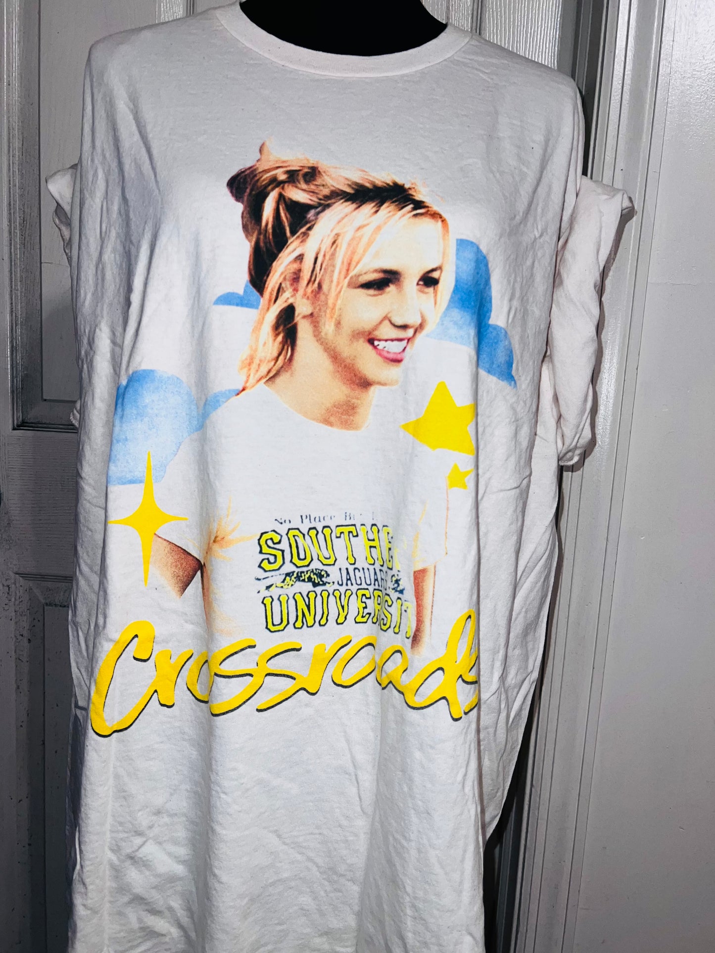 Crossroads Britney Oversized Distressed Tee