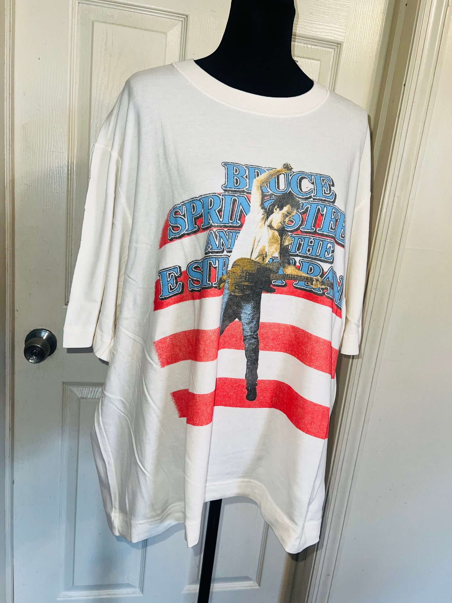 Bruce Springsteen and the Street Band Double Sided Oversized Distressed Tee