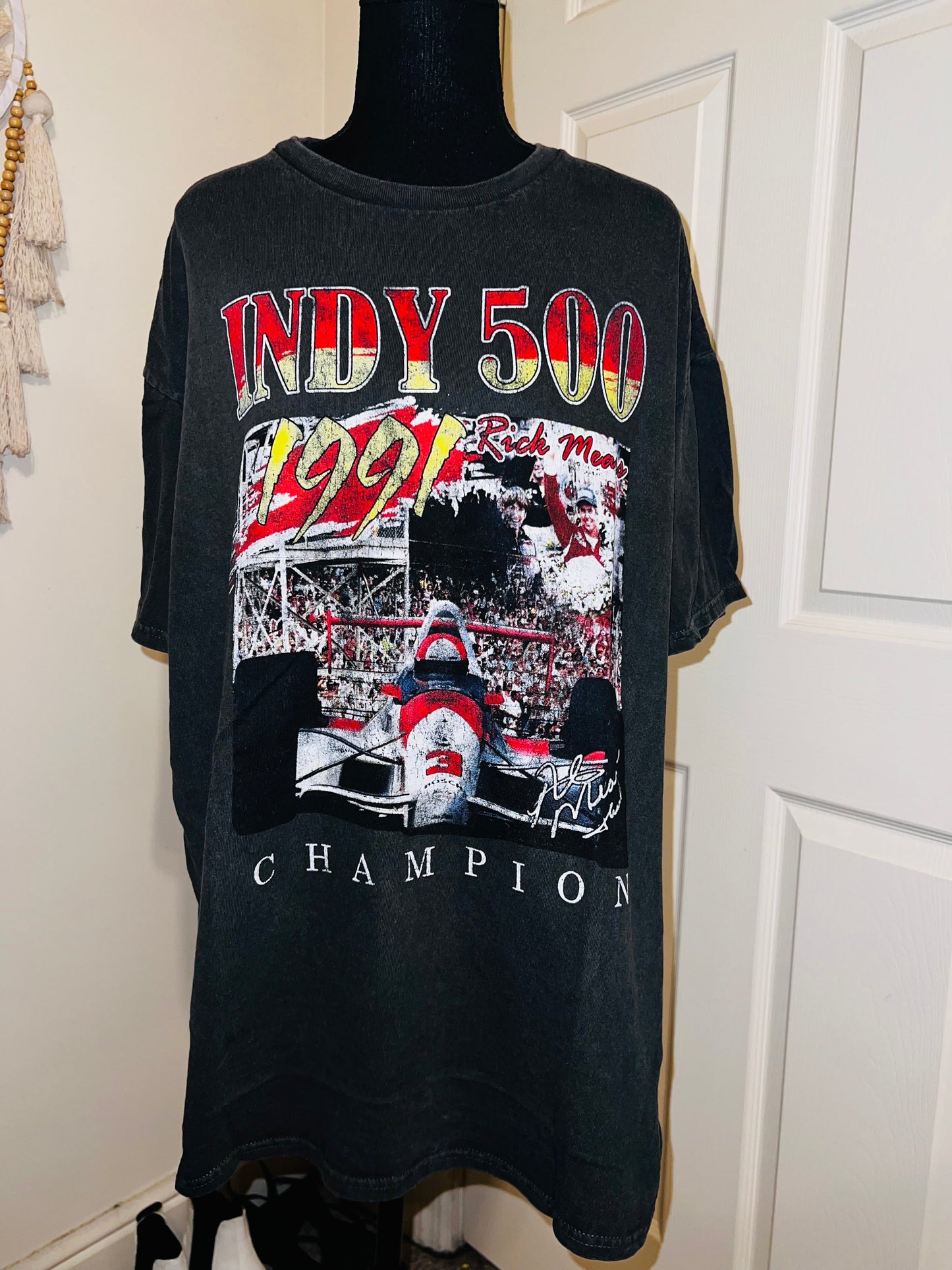 Indy 500 Oversized Distressed Tee