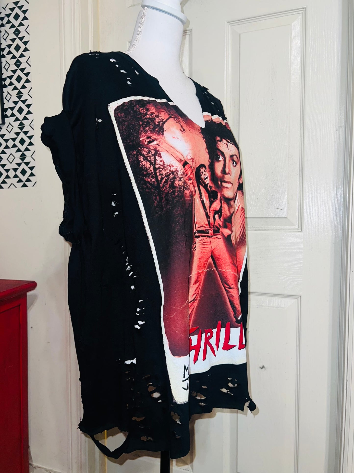 Michael Jackson Thriller Distressed Tee