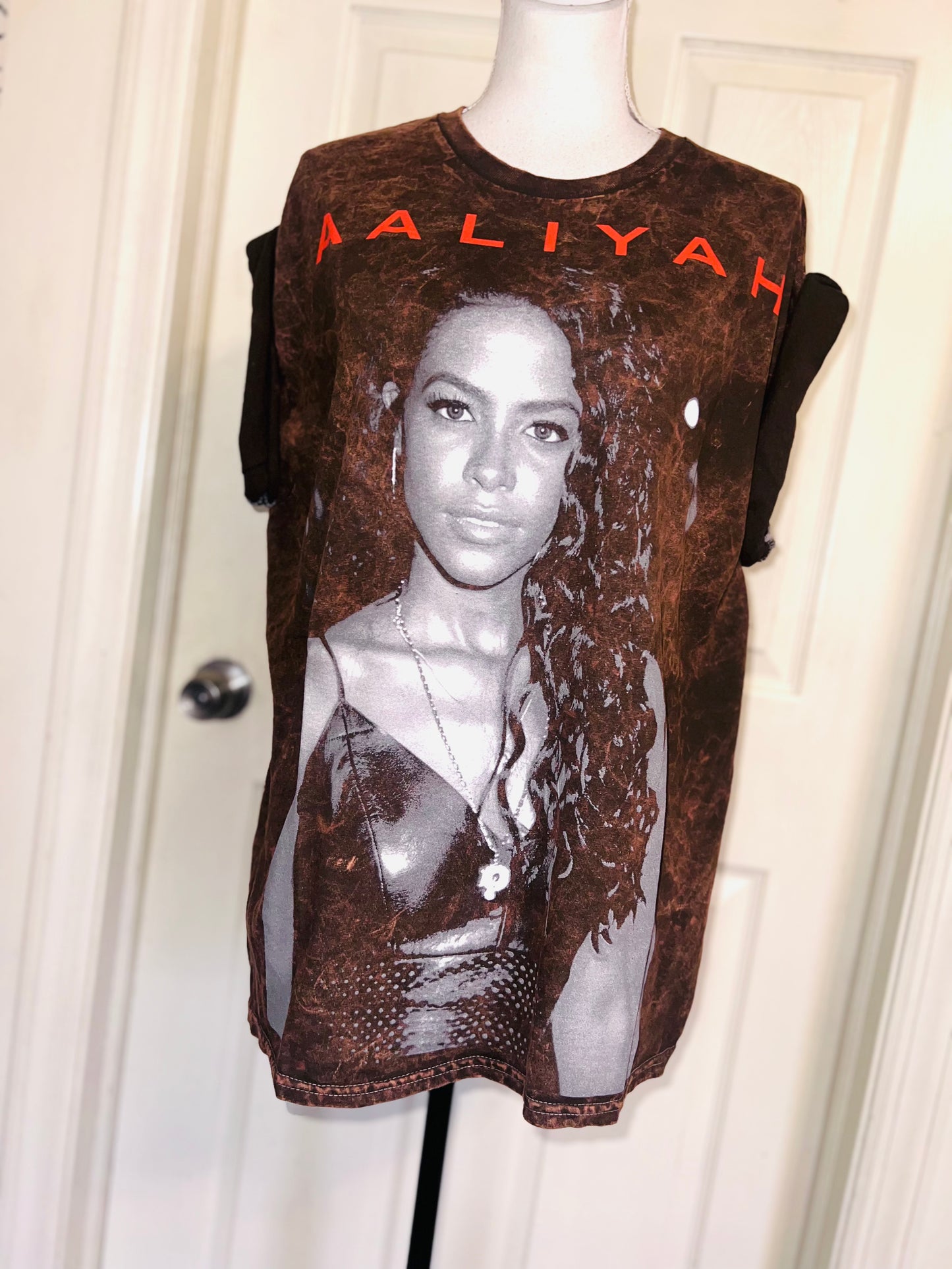 Aaliyah Oversized Distressed Tee