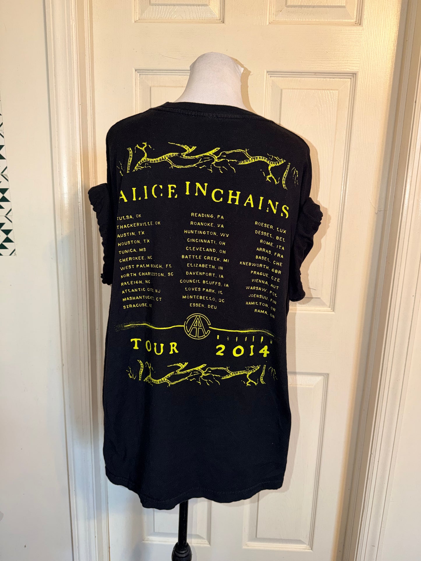 Alice In Chains Double Sided Oversized Distressed Tee