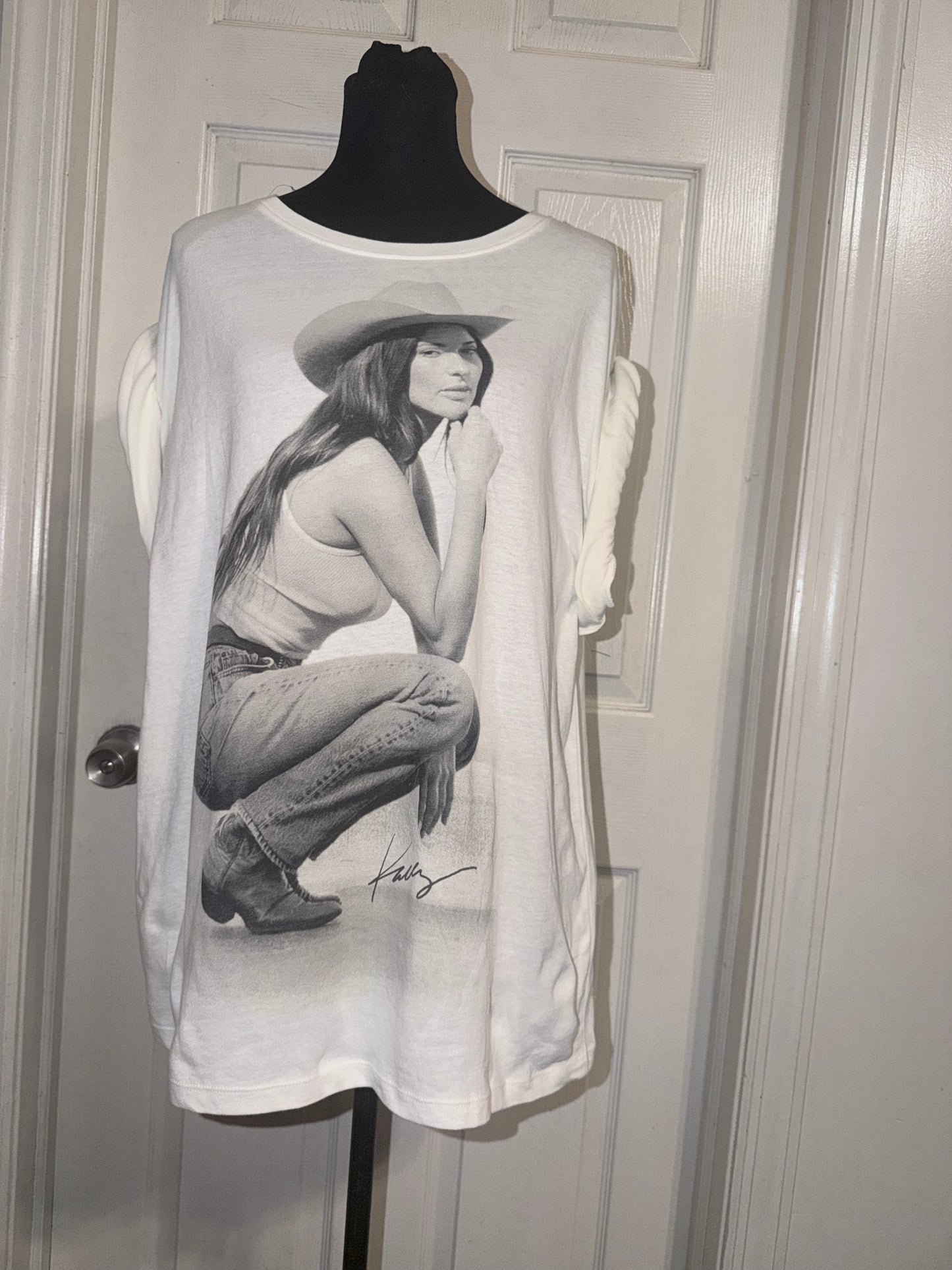 Kasey Musgraves Oversized Distressed Tee