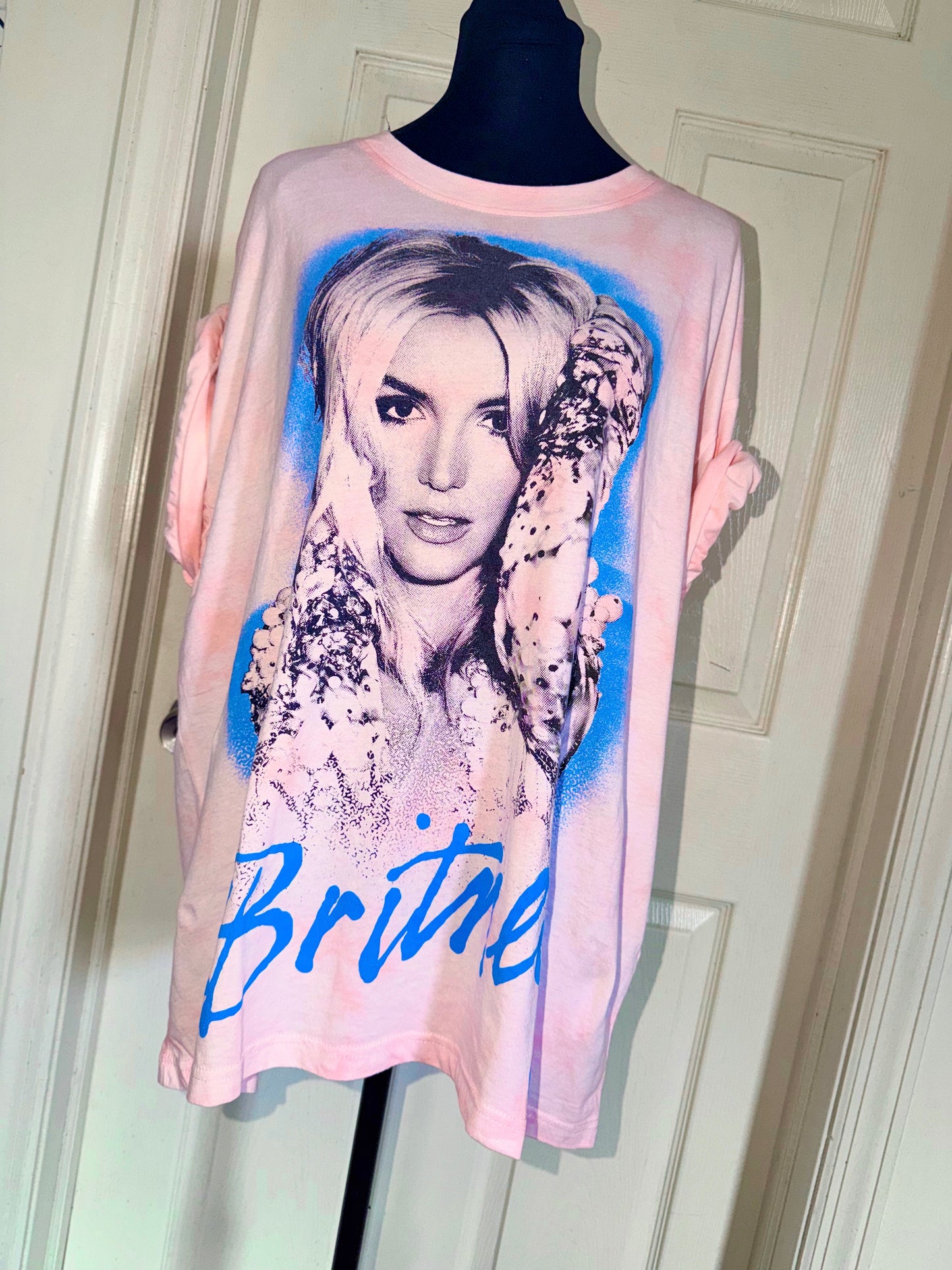 Britney Spears Oversized Distressed Tee