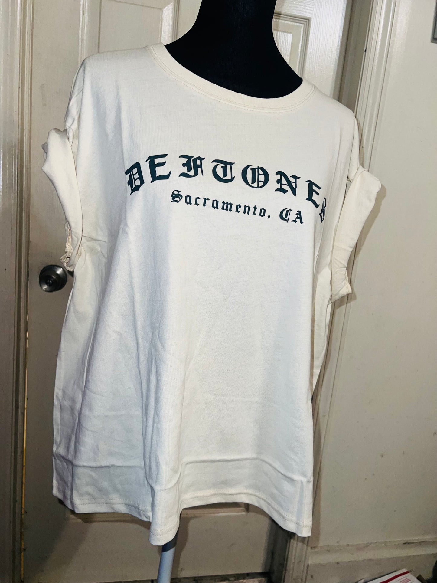 Deftones Oversized Distressed Tee