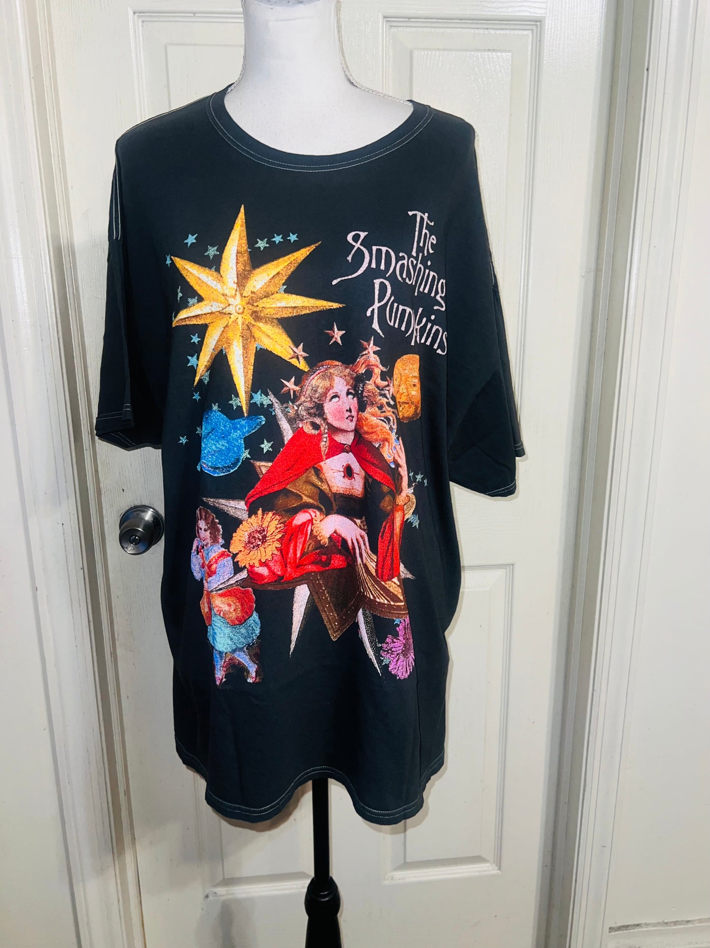 The Smashing Pumpkins Oversized Distressed Tee