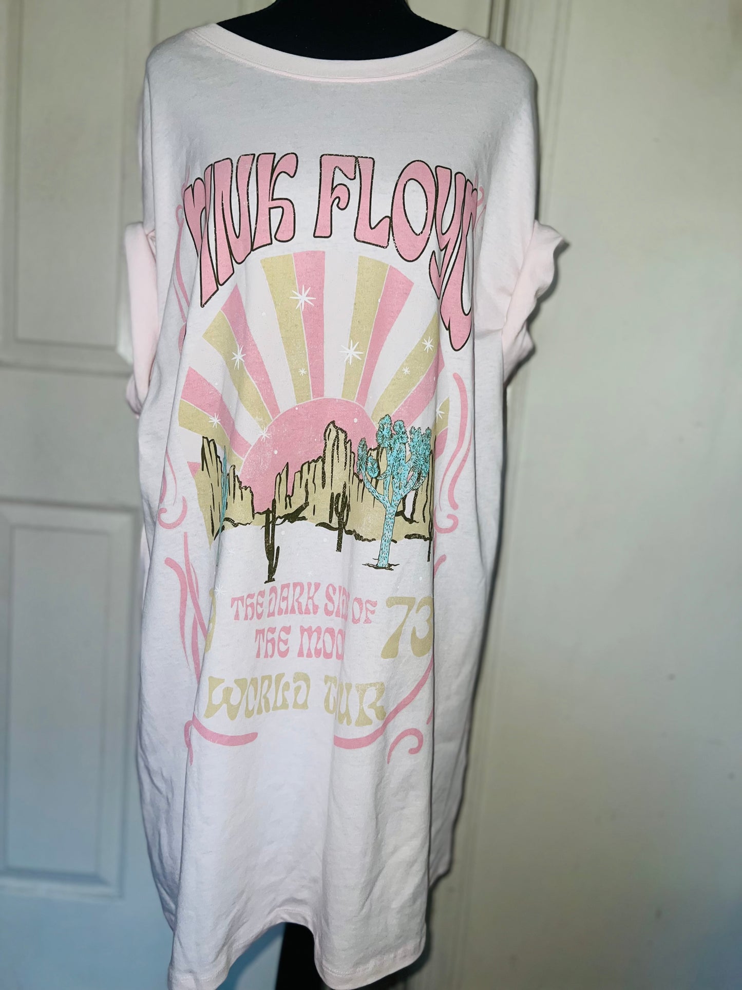 Pink Floyd Oversized Distressed Dress