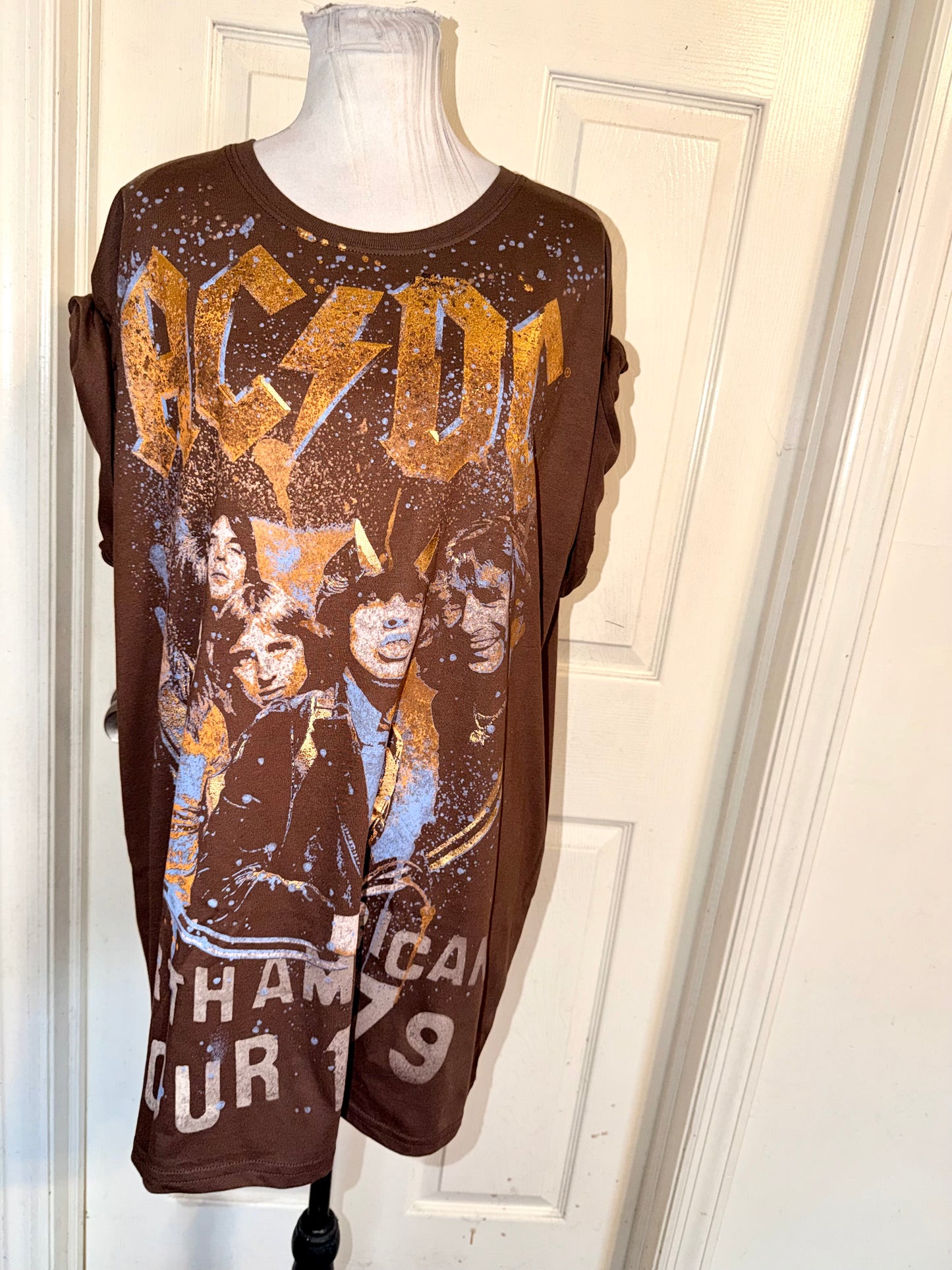 AC/DC Double Sides Oversized Tee