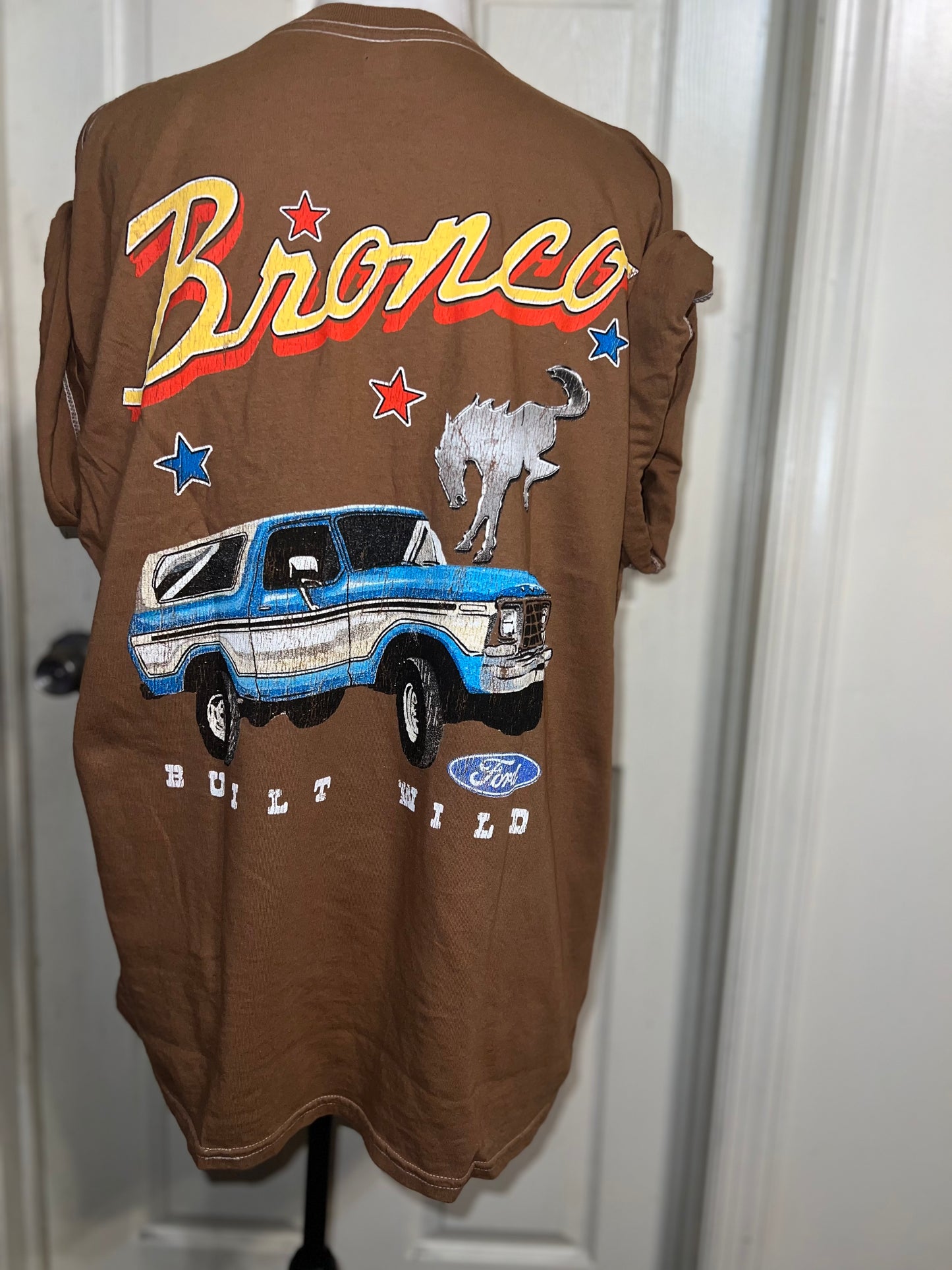 Ford Bronco Double Sided Oversized Distressed Tee