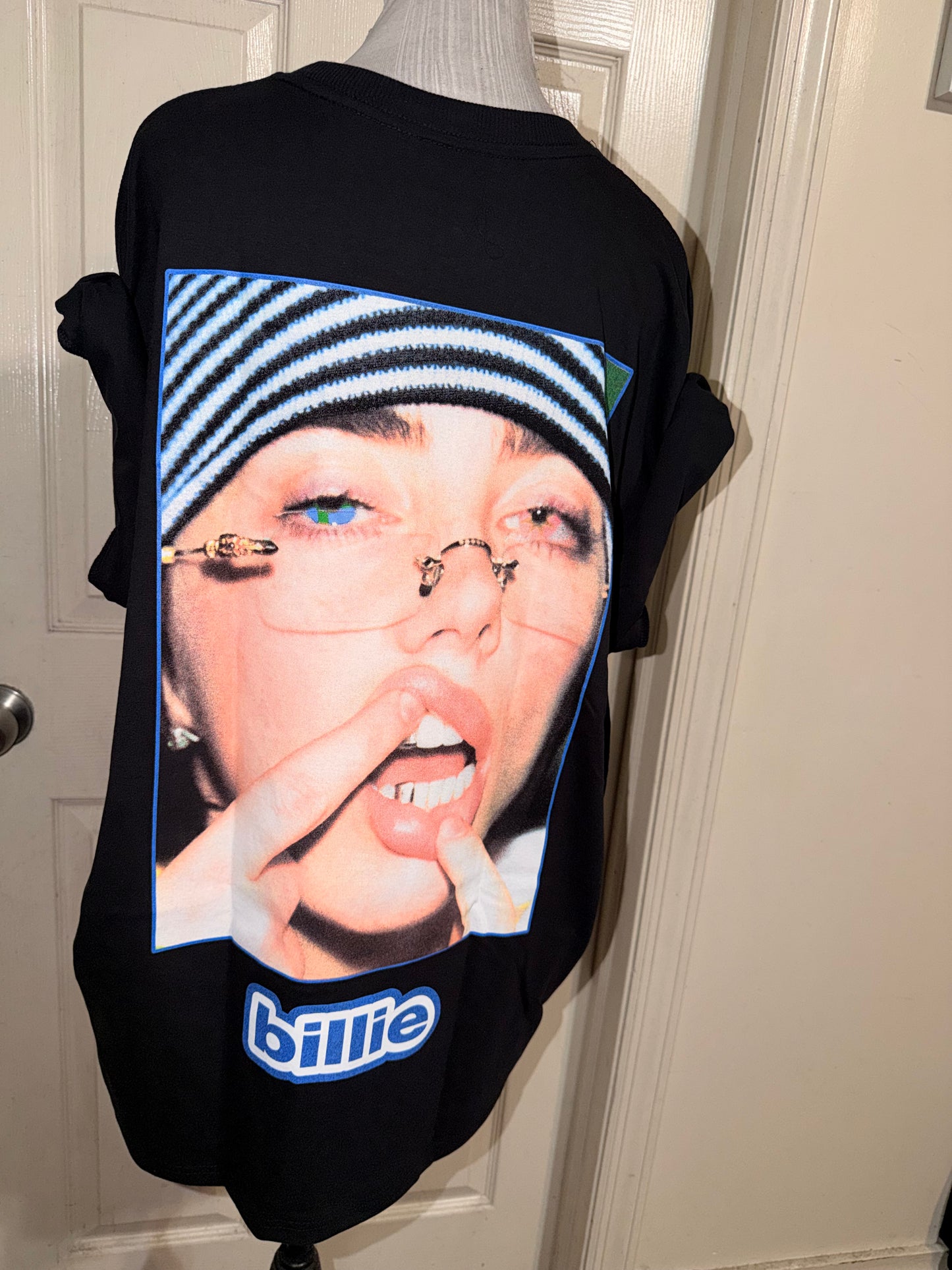 Billie Eilish Double Sided Oversized Distressed Tee