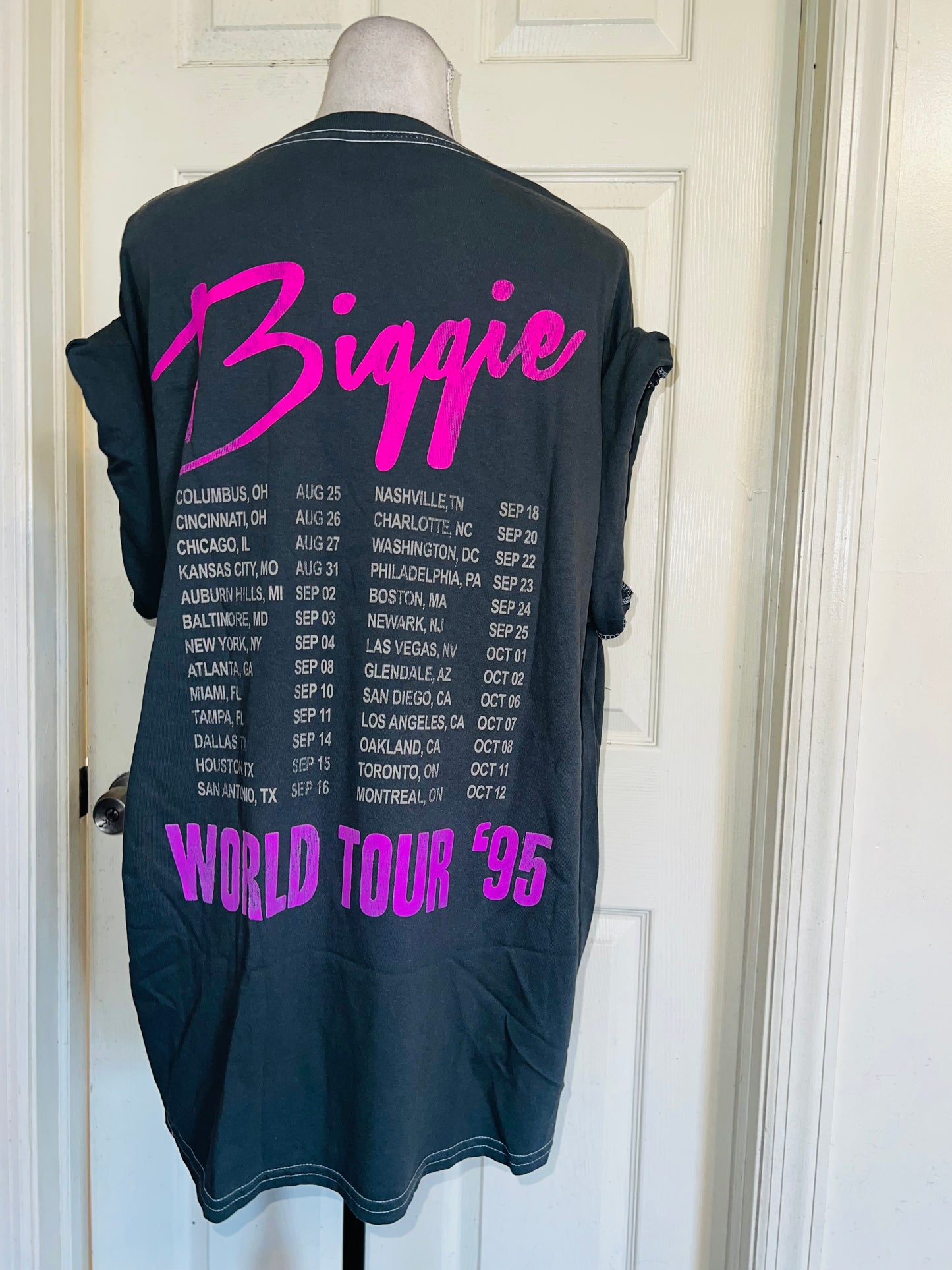 Biggie Smalls Double Sided Oversized Distressed Tee