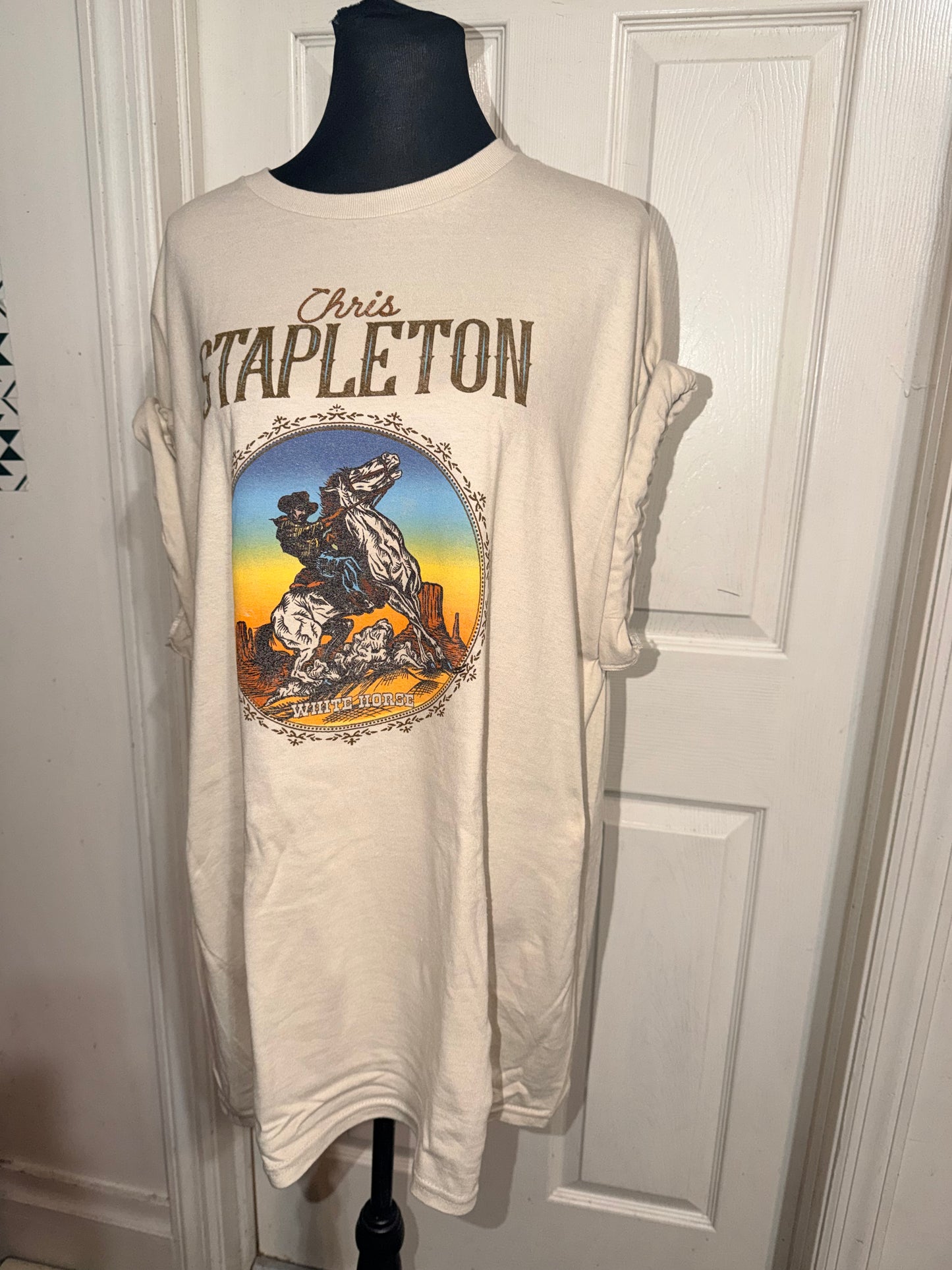 Chris Stapleton Oversized Distressed Tee