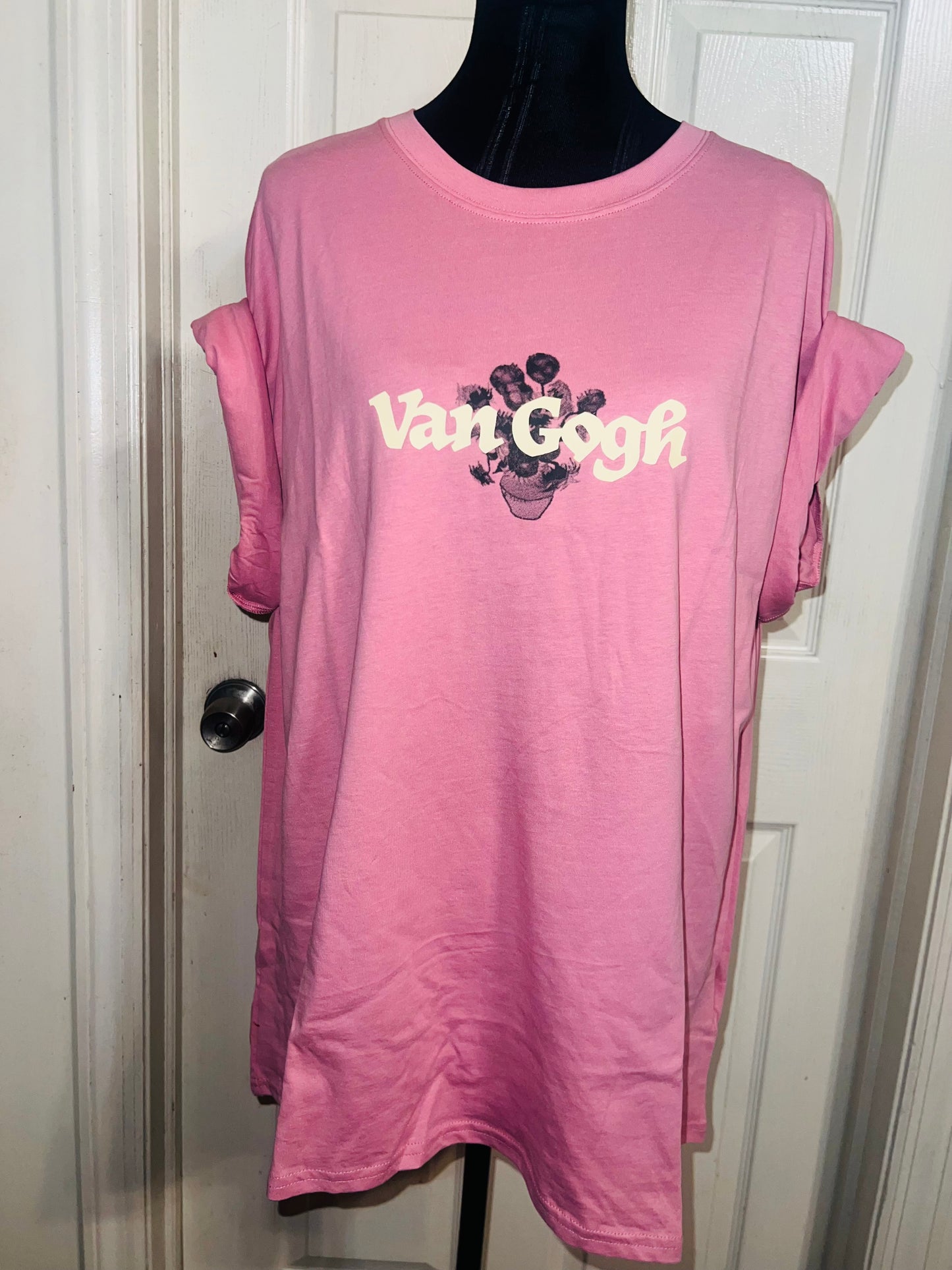 Vincent Van Gogh Double Sided Oversized Distressed Tee