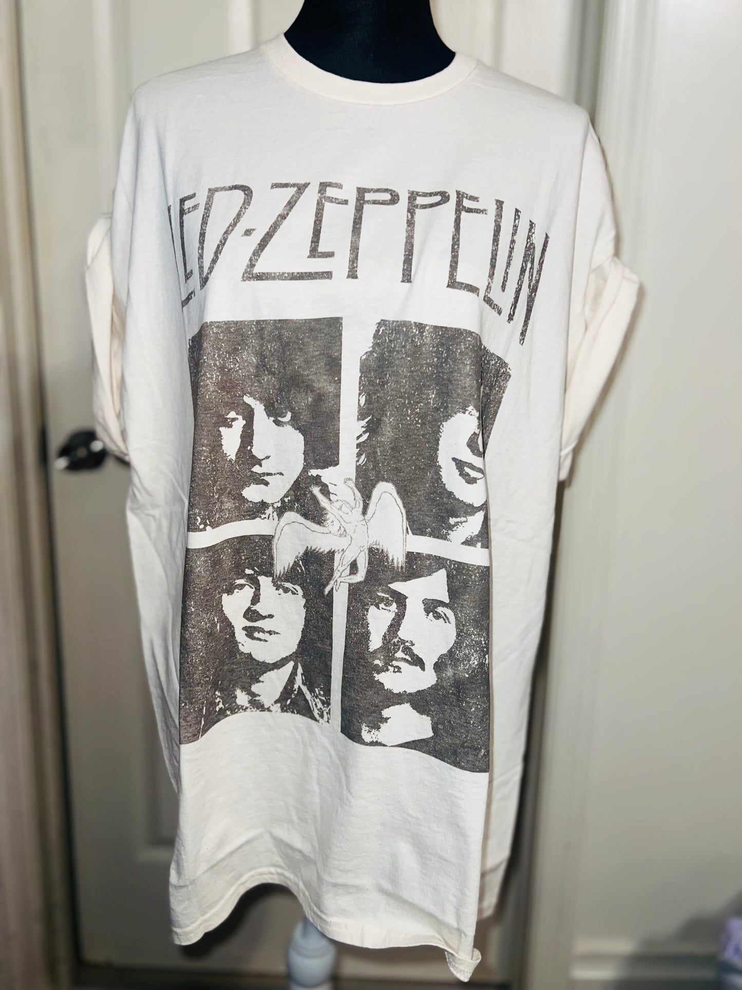 Led Zeppelin Oversized Distressed Tee