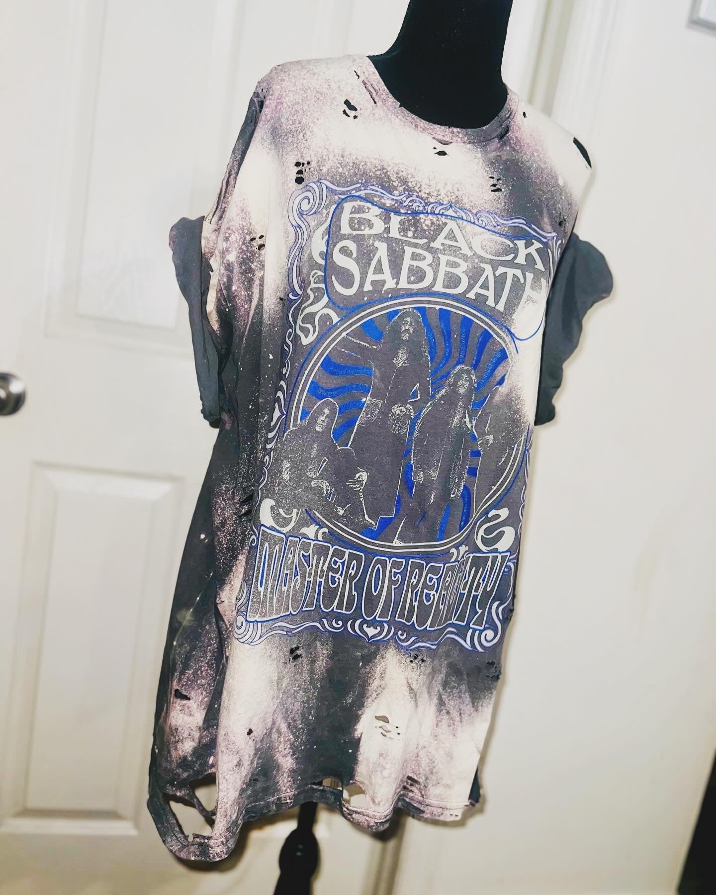 Black Sabbath Oversized Distressed Tee