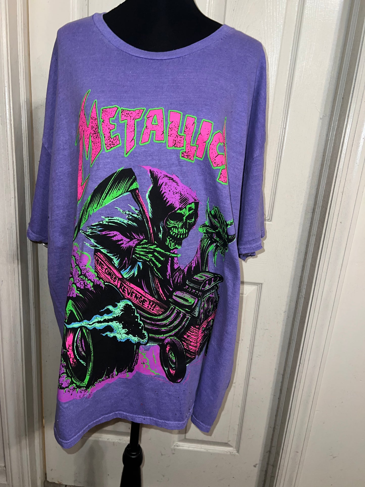 Metallica Oversized Double Sided Distressed Tee