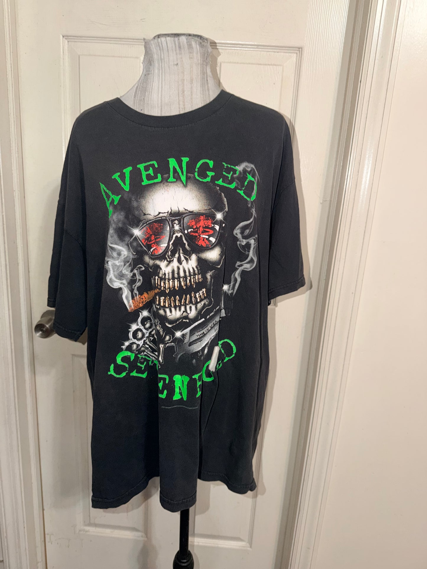 Avenged Sevenfold Vintage Oversized Distressed Tee