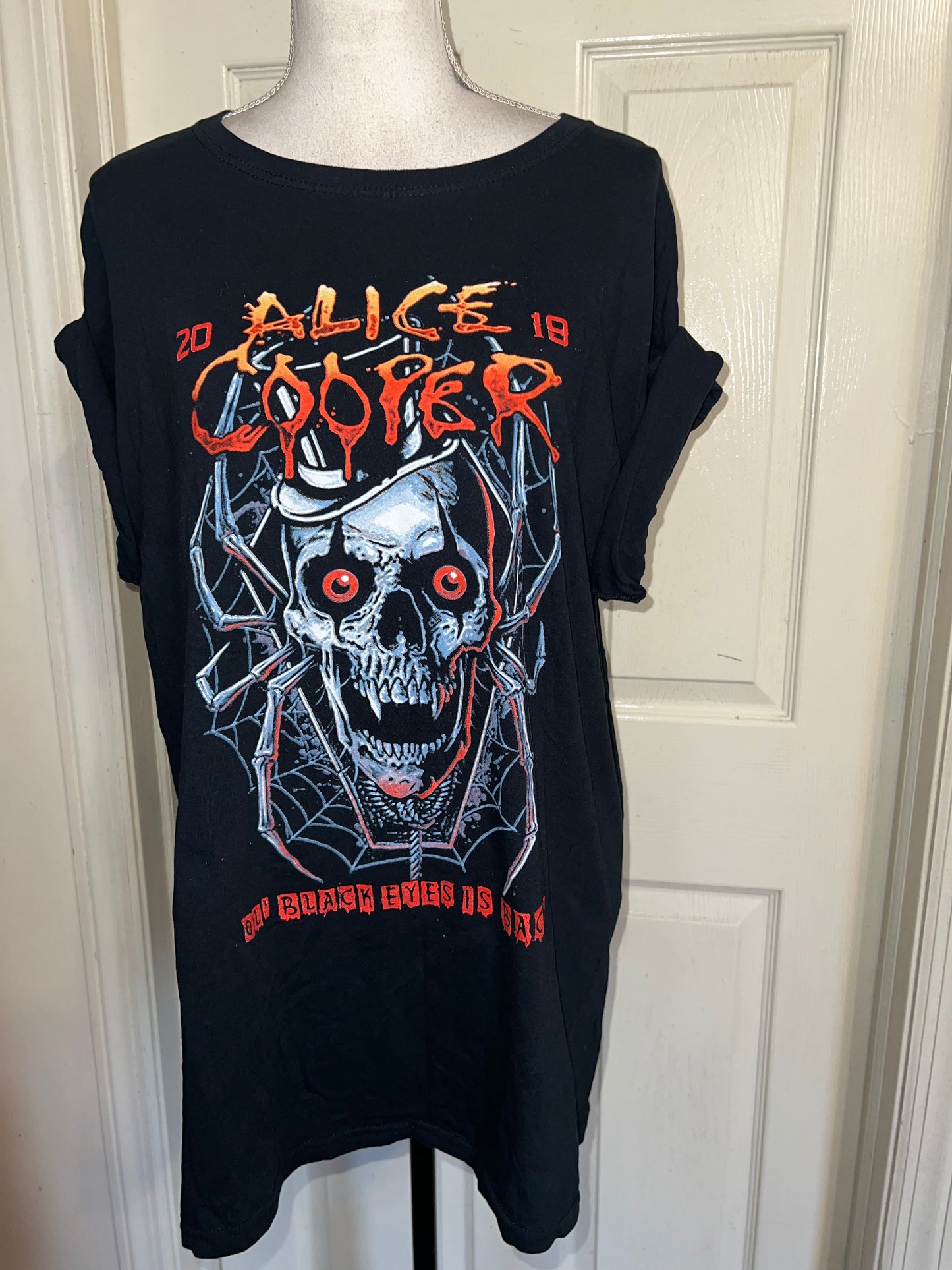 Alice Cooper Double Sided Oversized Distressed Tee