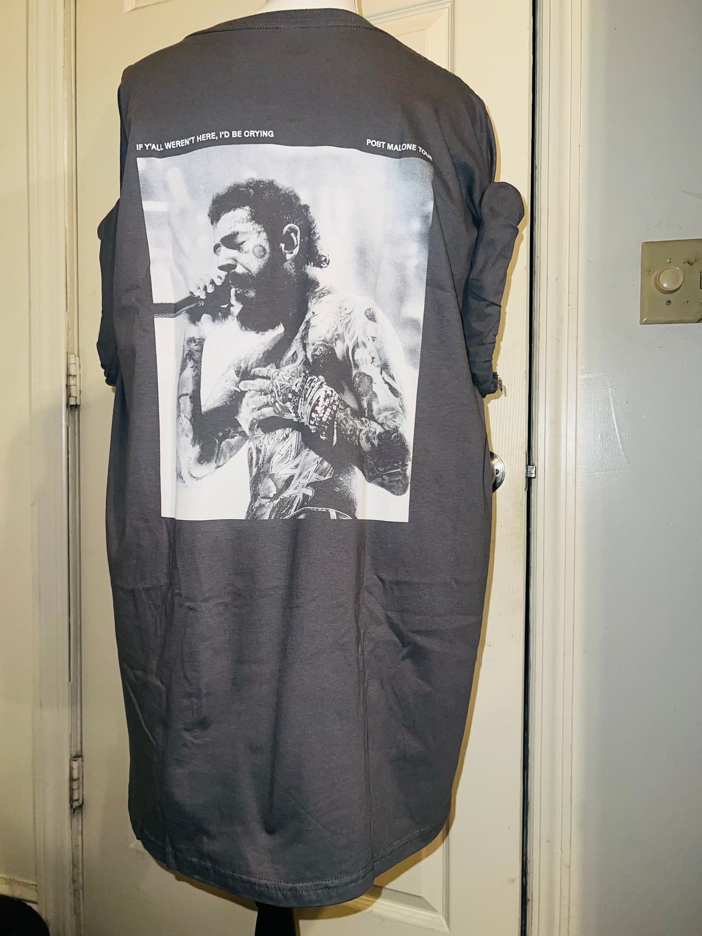 Post Malone Double Sided Oversized Distressed Tee