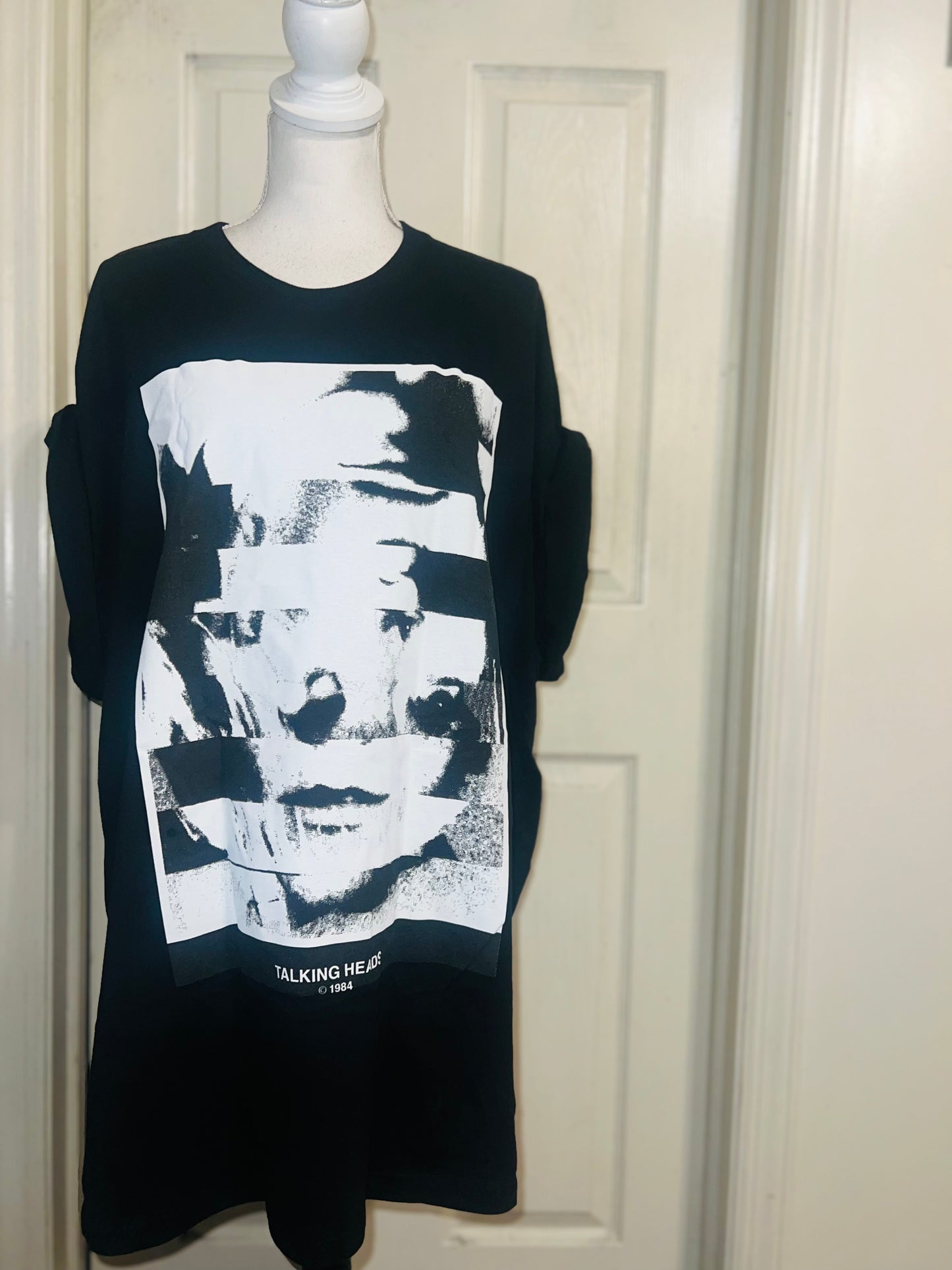 The Talking Heads Double Sided Oversized Distressed Tee