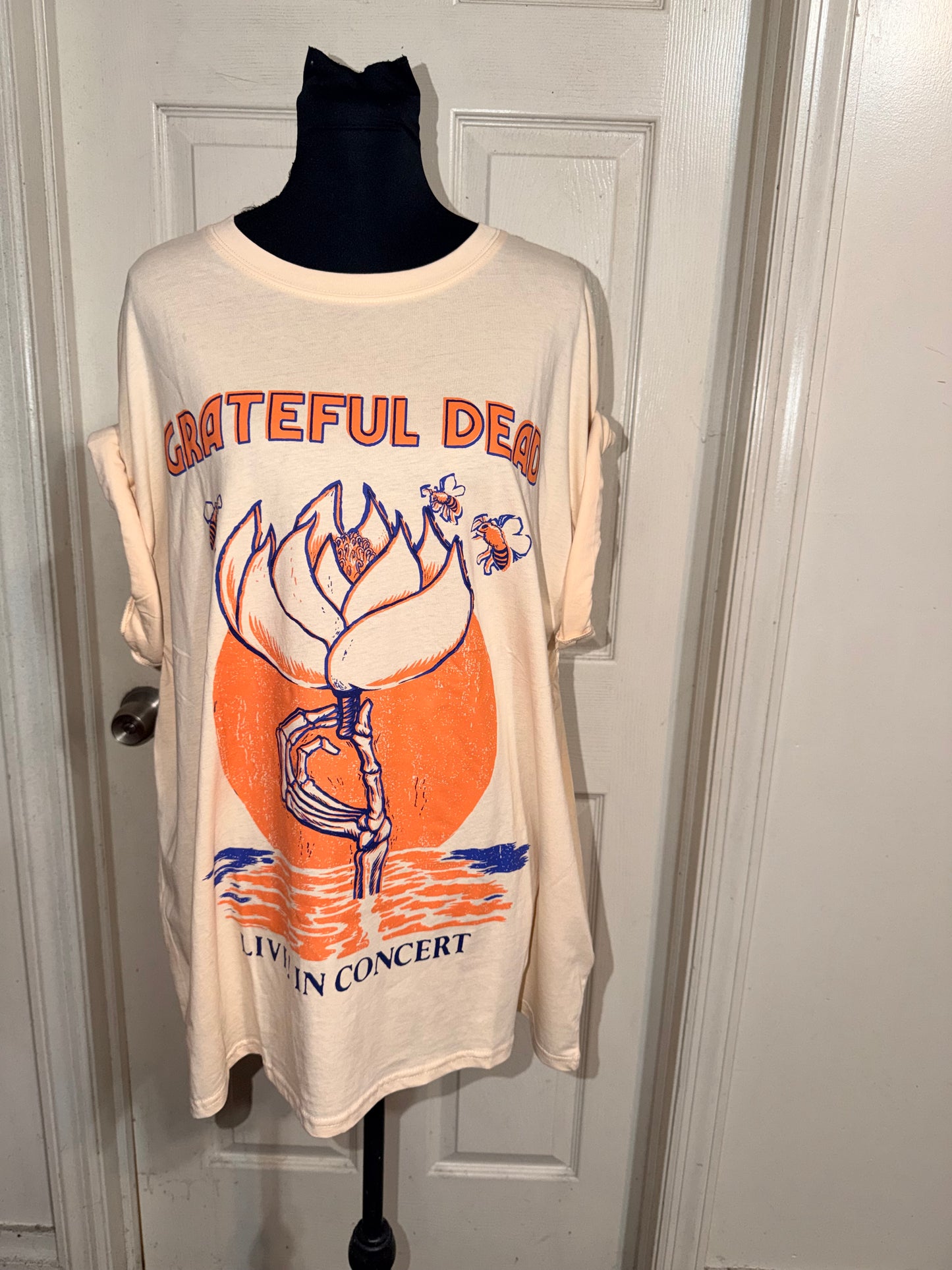 Grateful Dead Oversized Distressed Tee