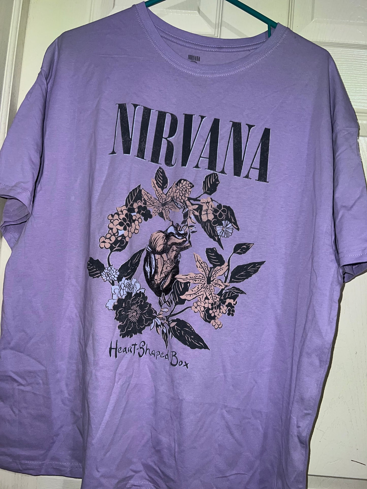 Nirvana Heart Shaped Box Oversized Tee