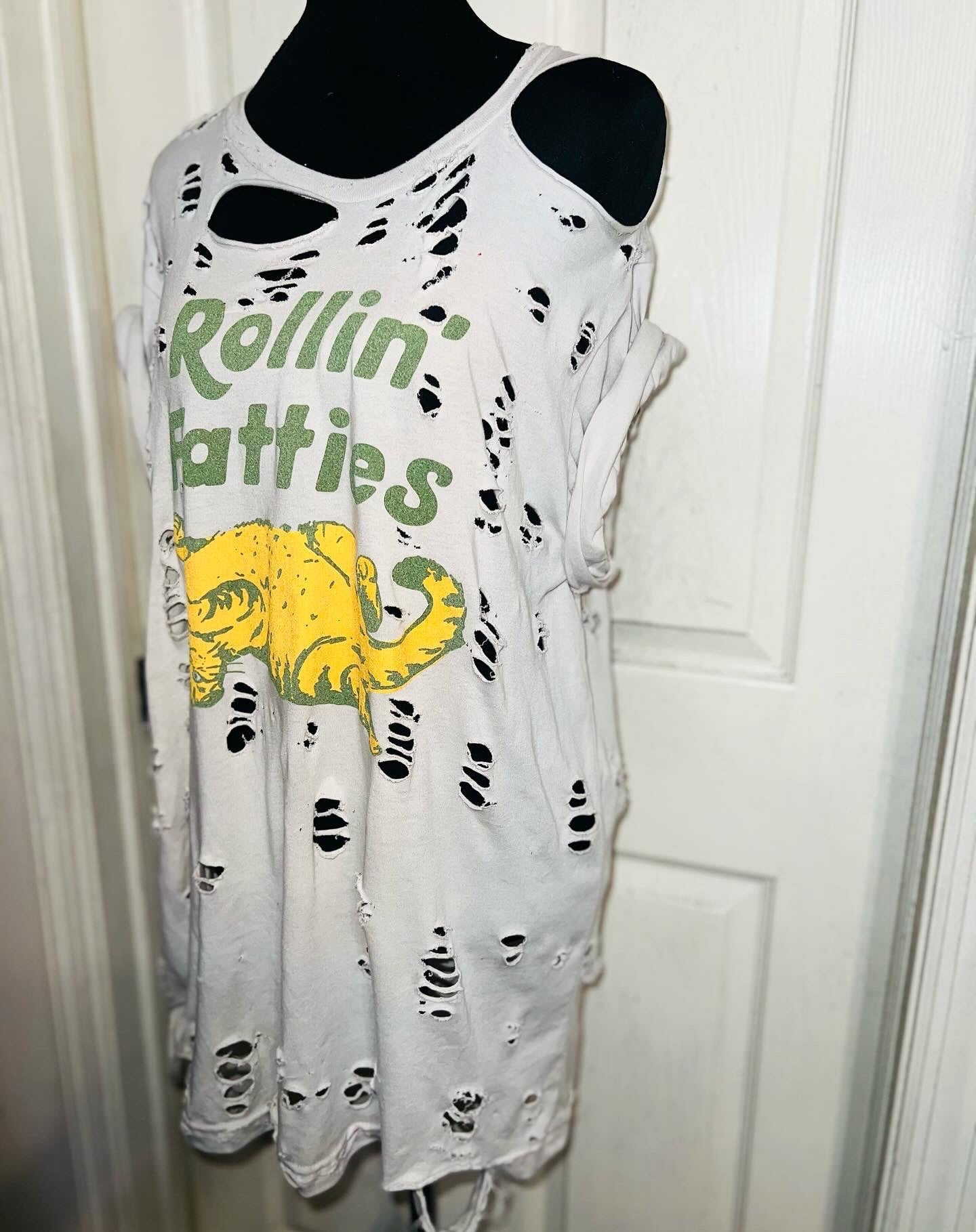 Rollin’ Fatties Oversized Distressed Tee