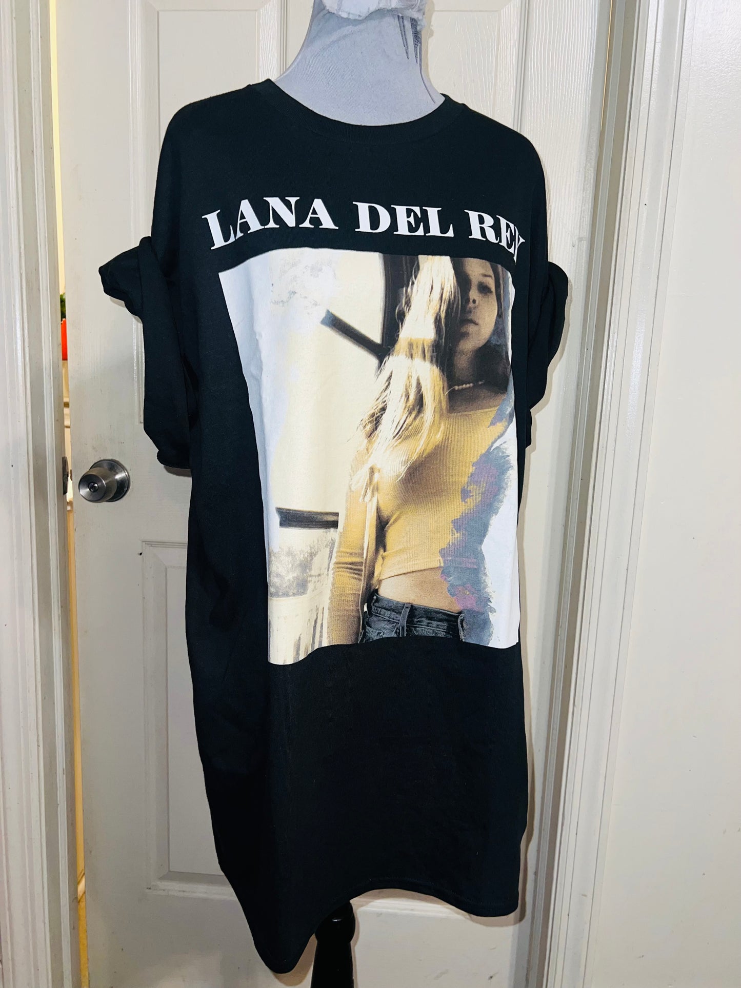 Lana Del Rey Oversized Distressed Tee