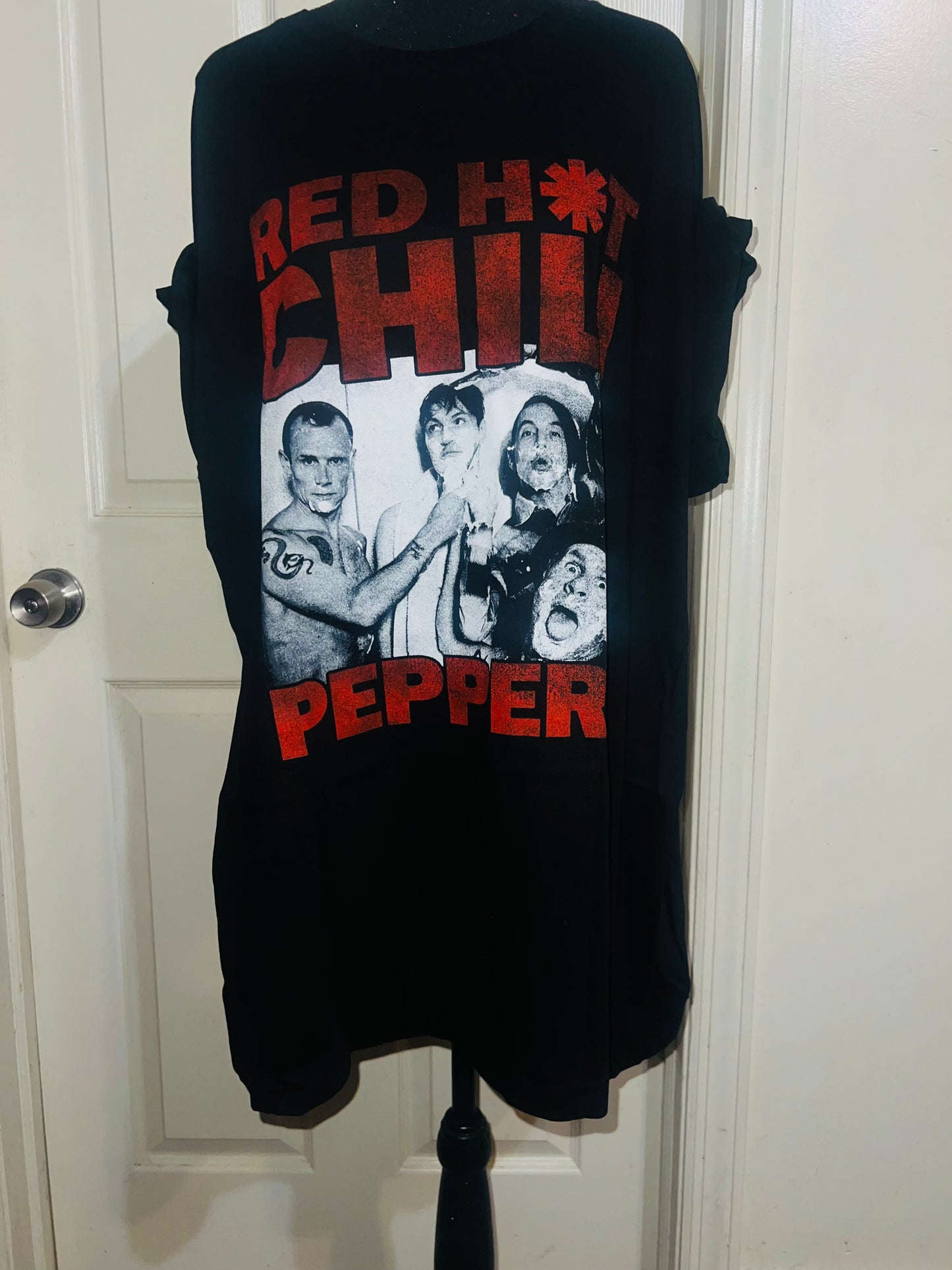 Red Hot Chili Peppers Oversized Distressed Tee