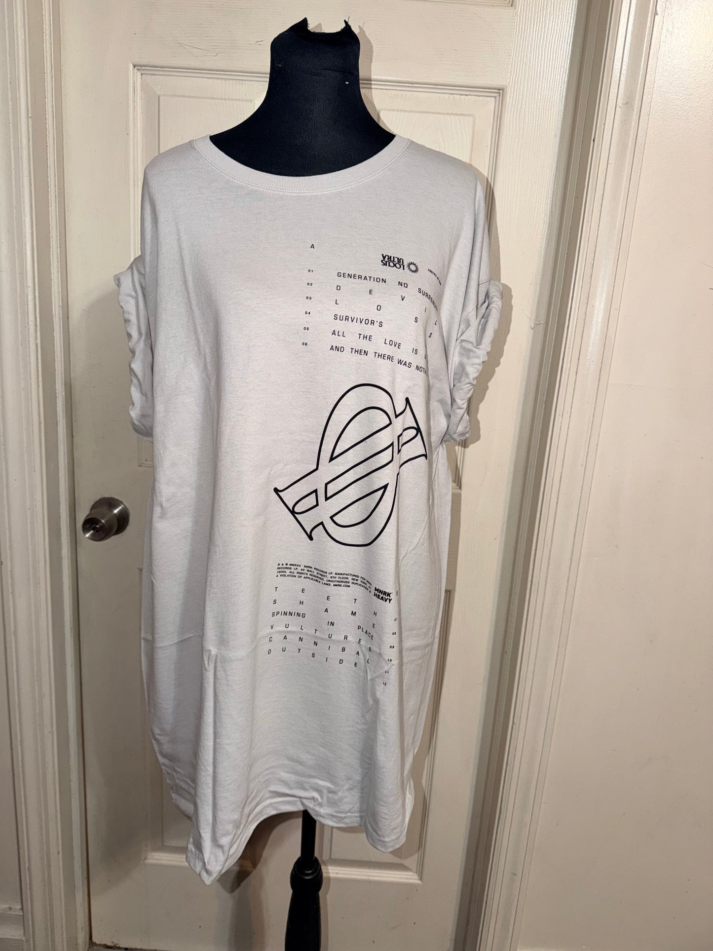 Underoath Double Sided Oversized Distressed Tee