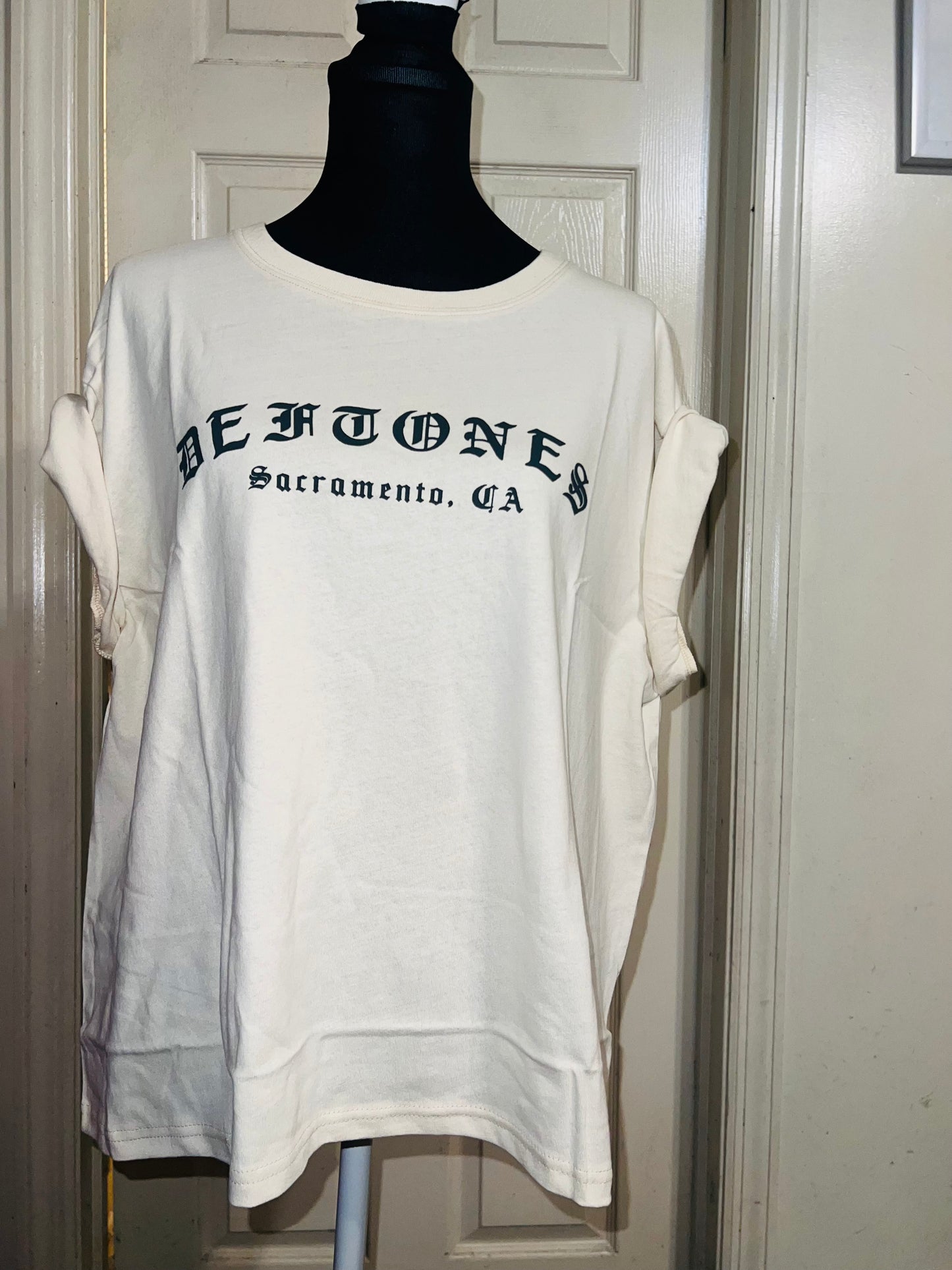 Deftones Oversized Distressed Tee