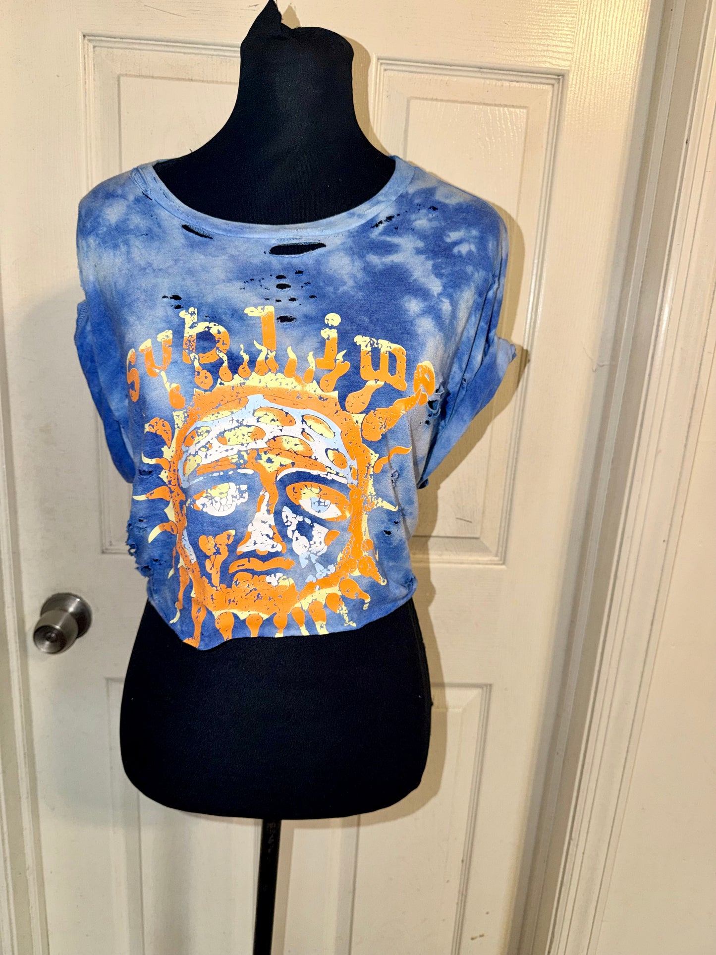 Sublime Distressed Open Tied Back Tee (as is)